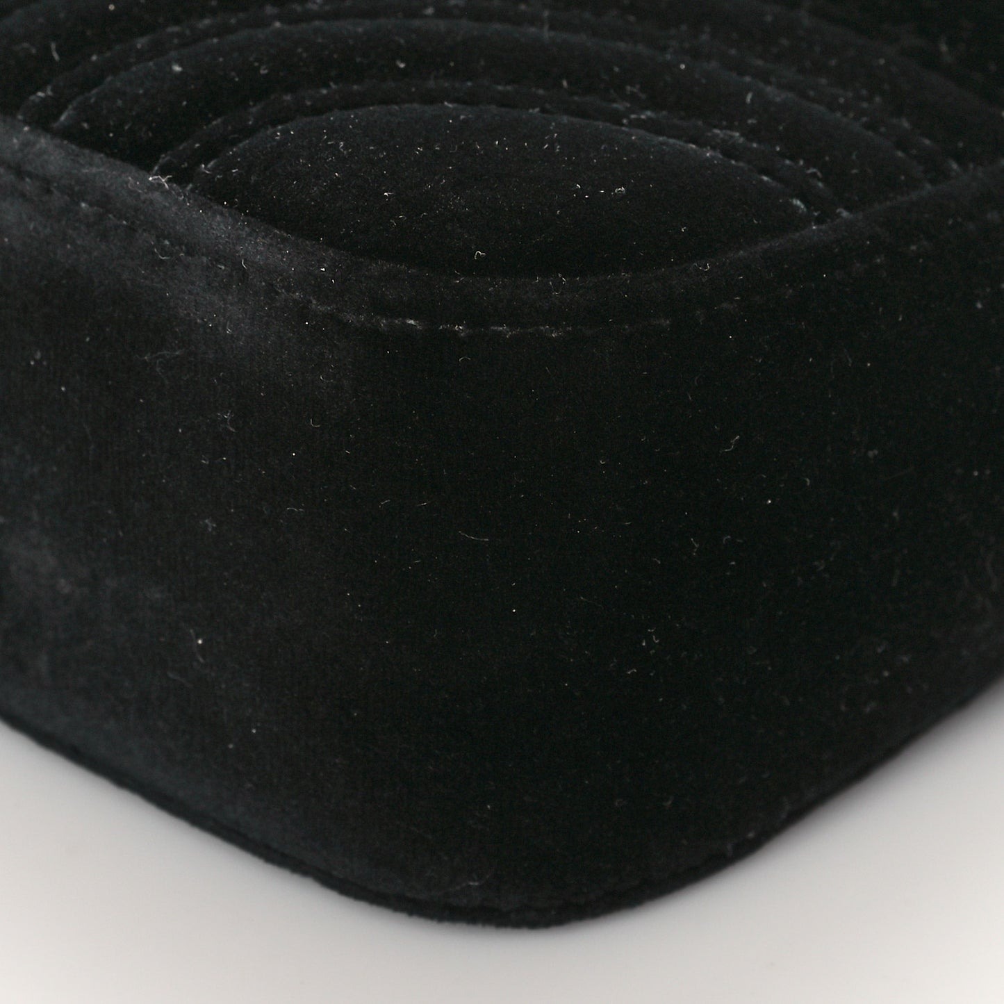 Velvet Matelasse Mini GG Marmont Shoulder Bag Black