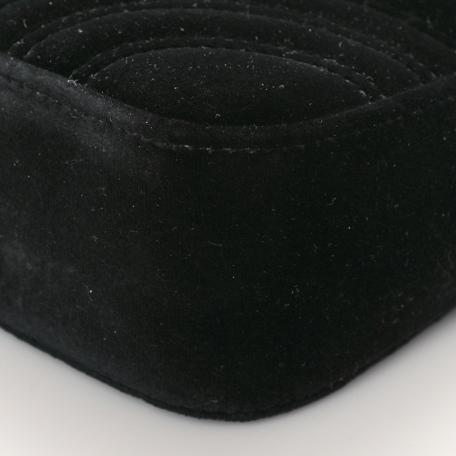 Gucci Velvet Matelasse Mini GG Marmont Shoulder Bag Black 11 of 11