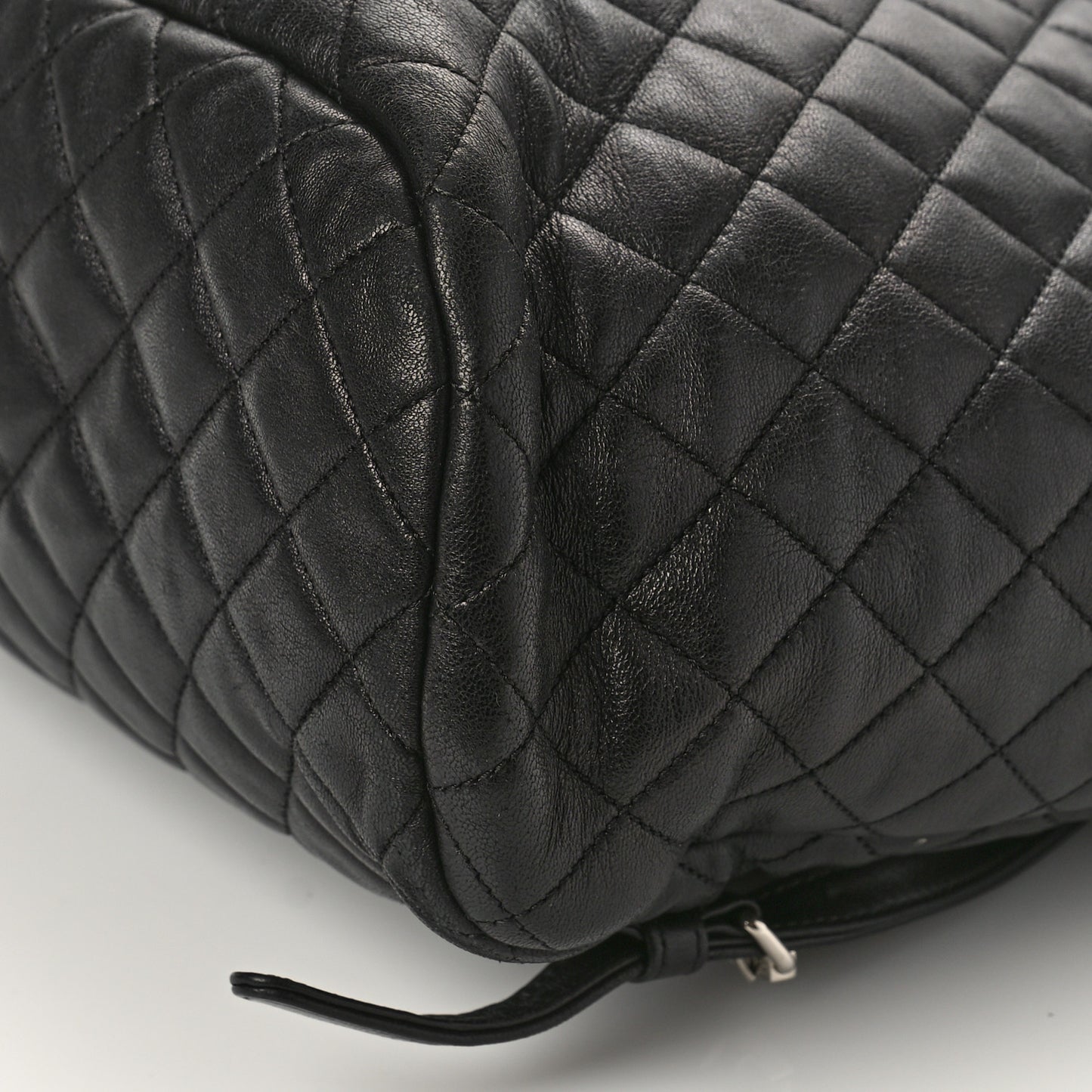Calfskin Quilted Large Urban Spirit Backpack Black