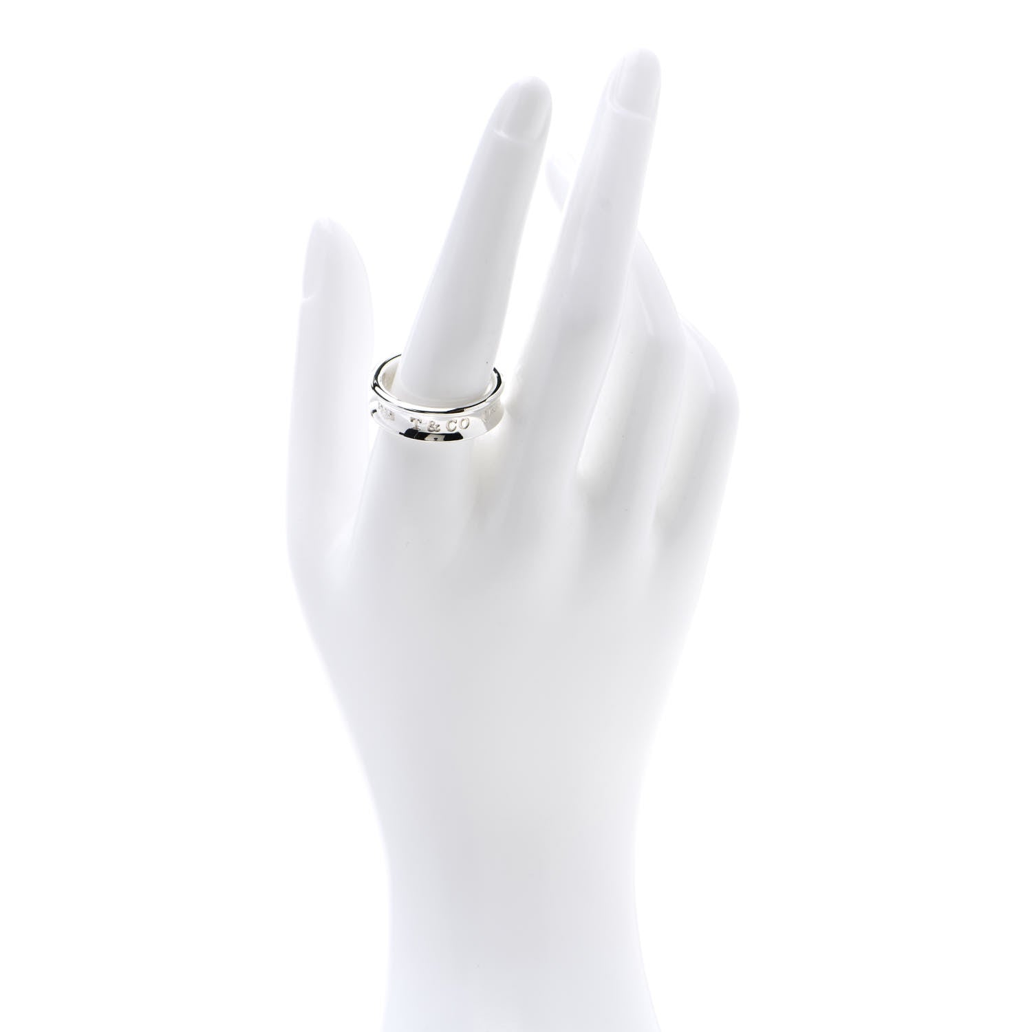 Tiffany Sterling Silver 1837 Band Ring 61 9.5 2 of 6