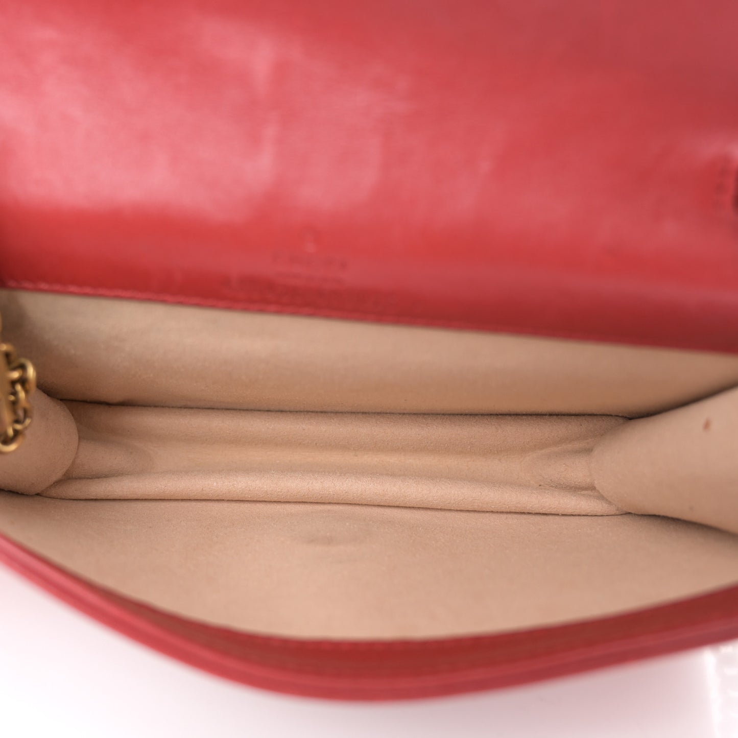 Calfskin Matelasse GG Marmont Mini Bag Hibiscus Red