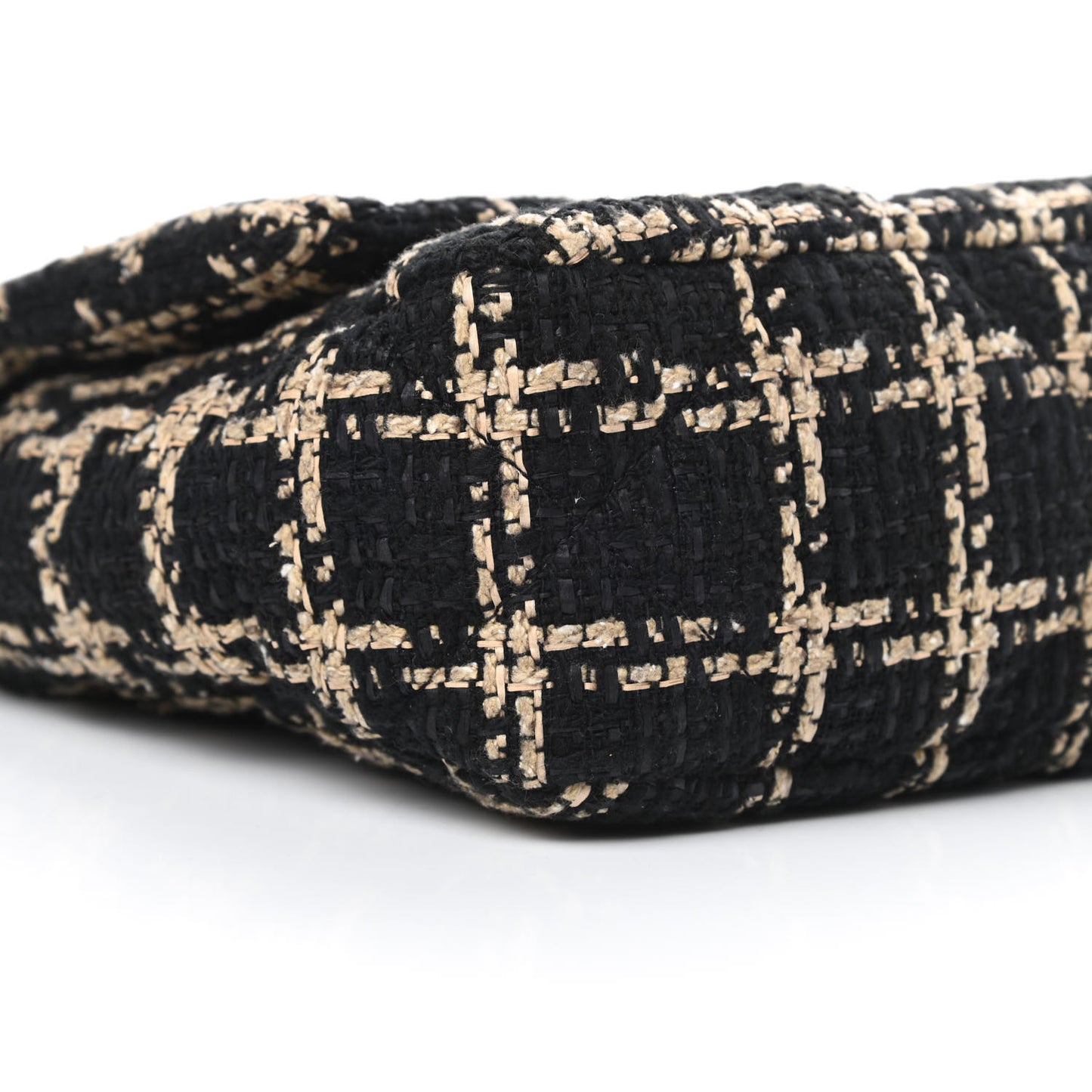 Tweed Quilted Medium Chanel 19 Flap Black Beige