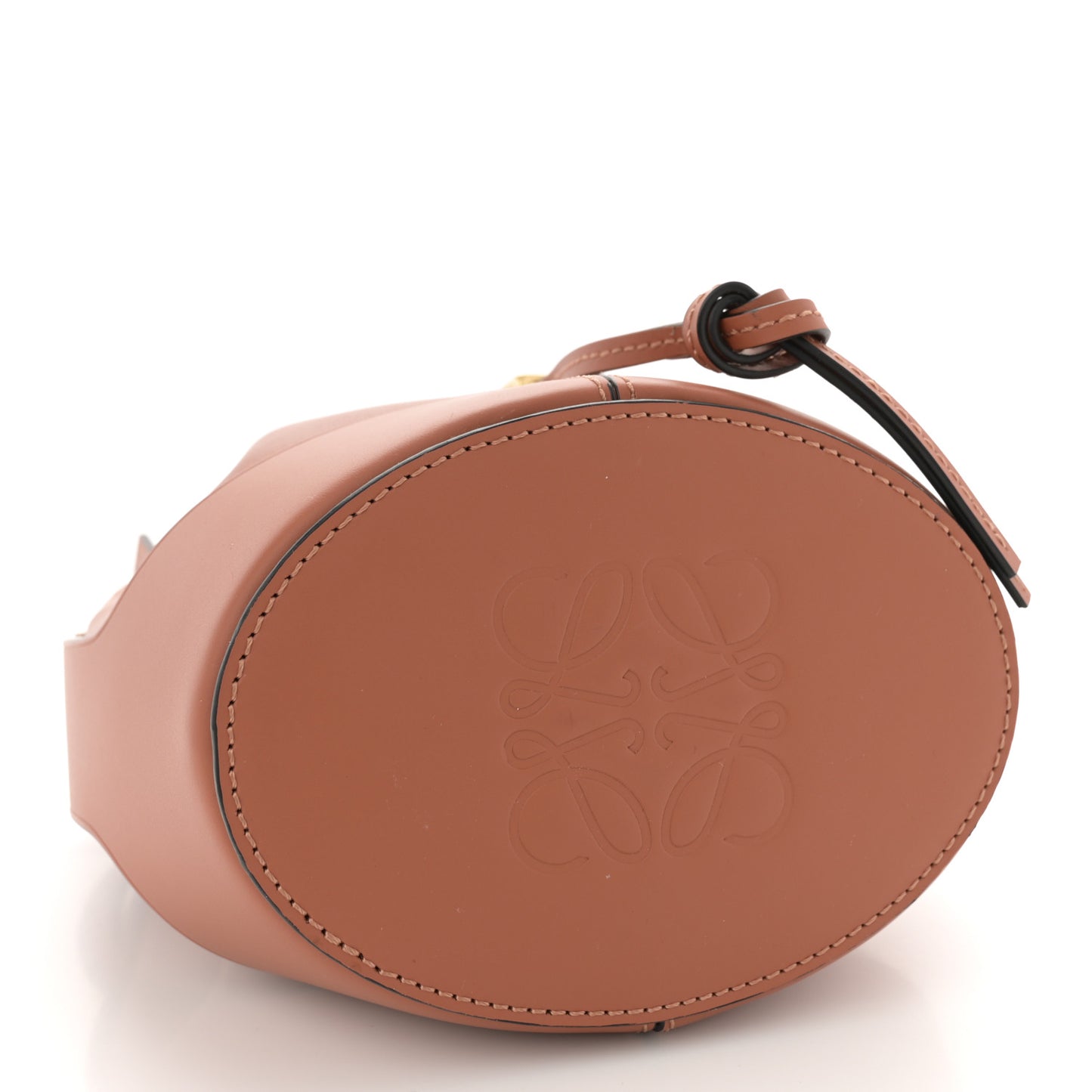 Calfskin Mini Balloon Bucket Bag Tan