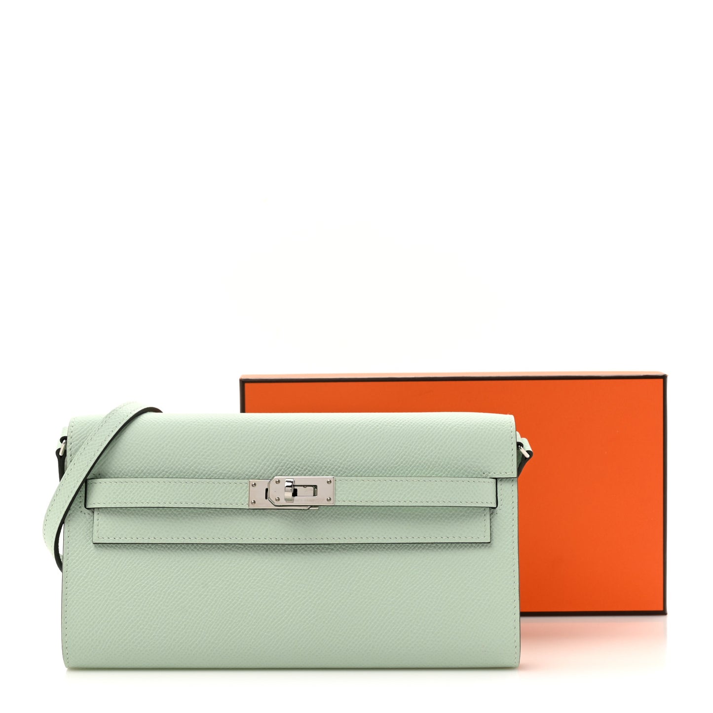 Epsom Kelly Wallet To Go Vert Peppermint