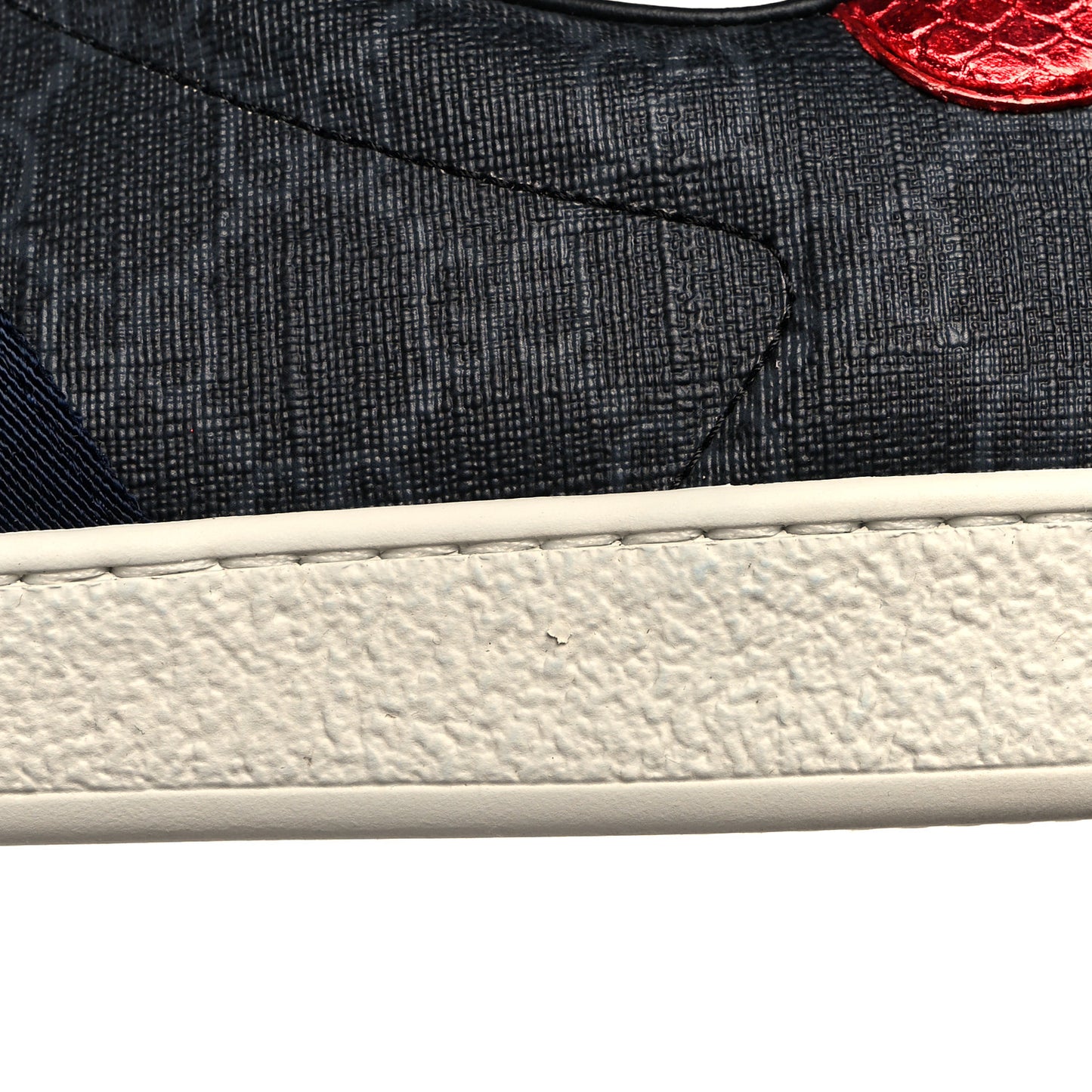 GG Supreme Monogram Ayers Web Mens New Ace Sneakers 8 Black