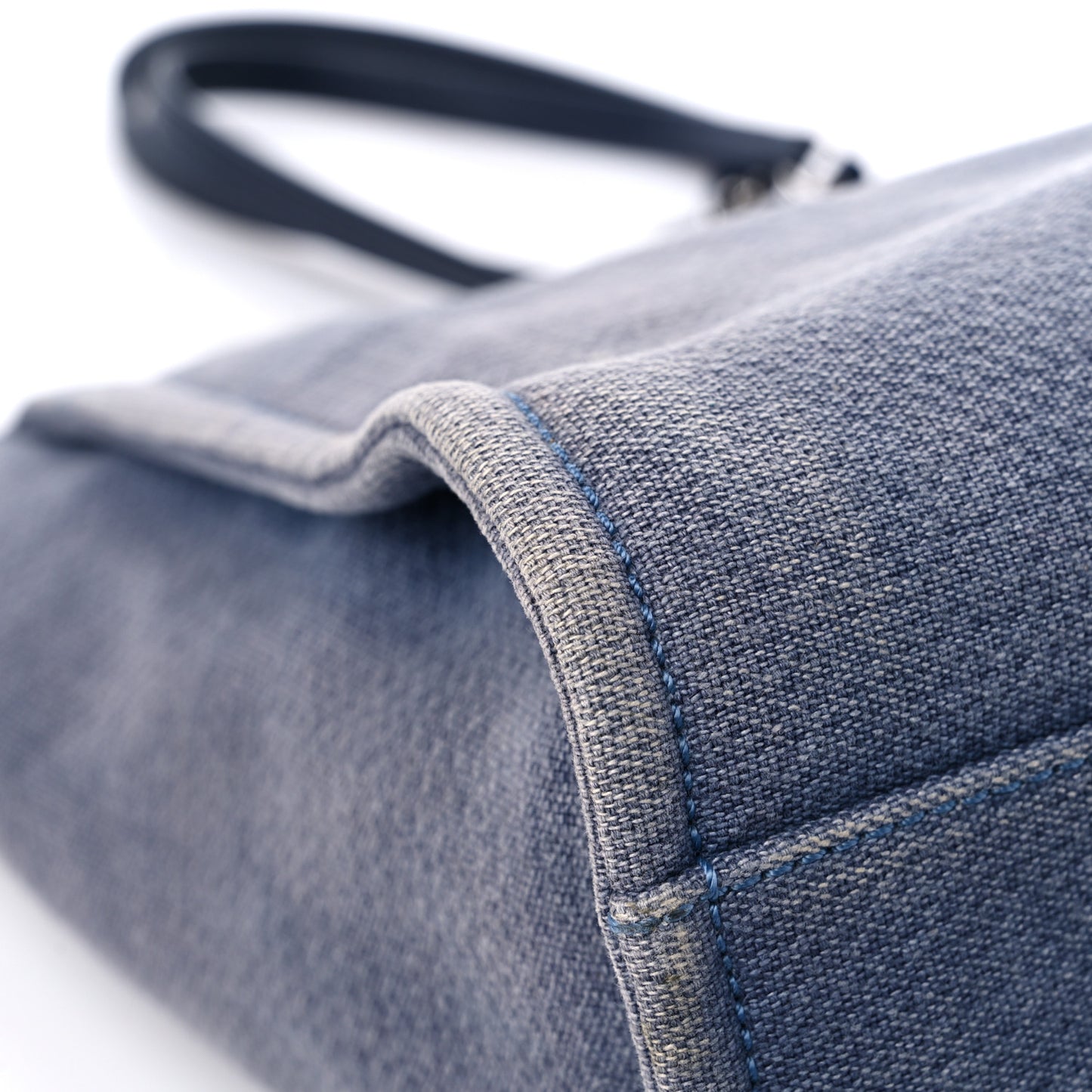 Canvas Small Deauville Tote Blue