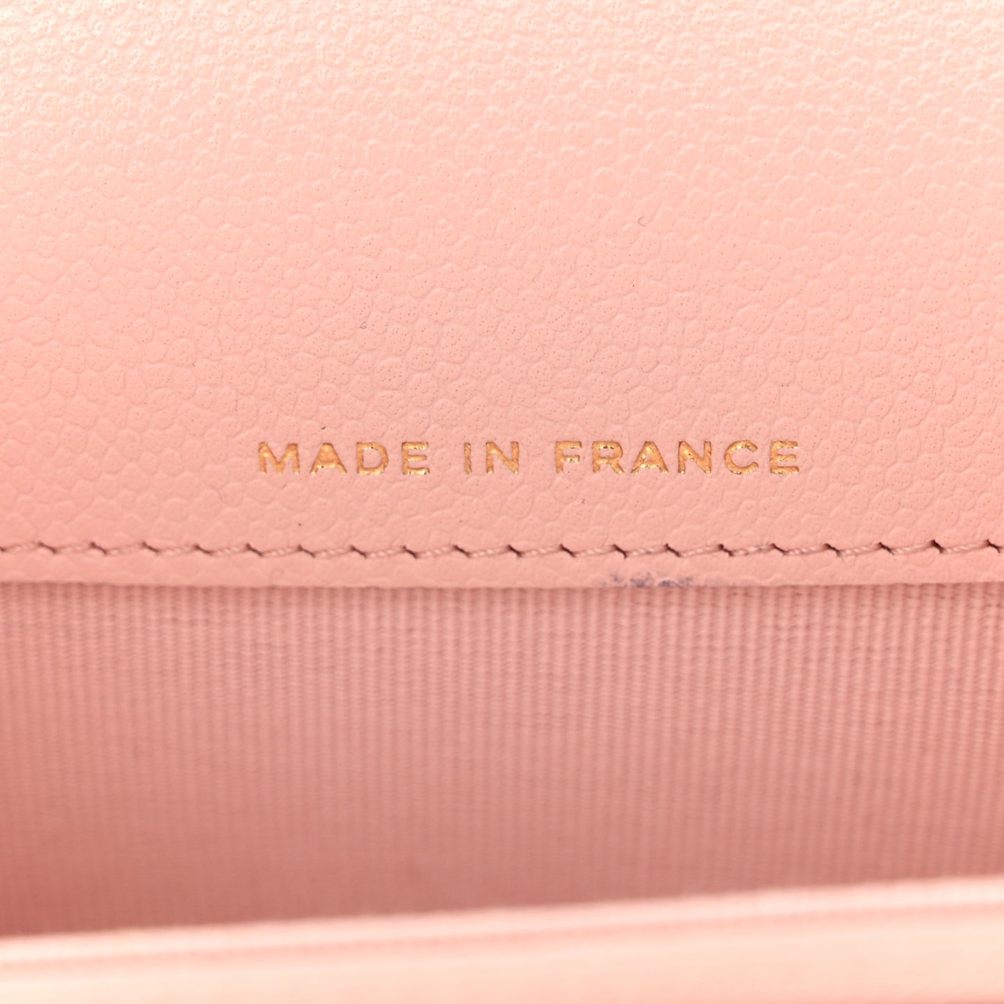 Caviar Quilted Flap Card Holder Wallet Light Pink
