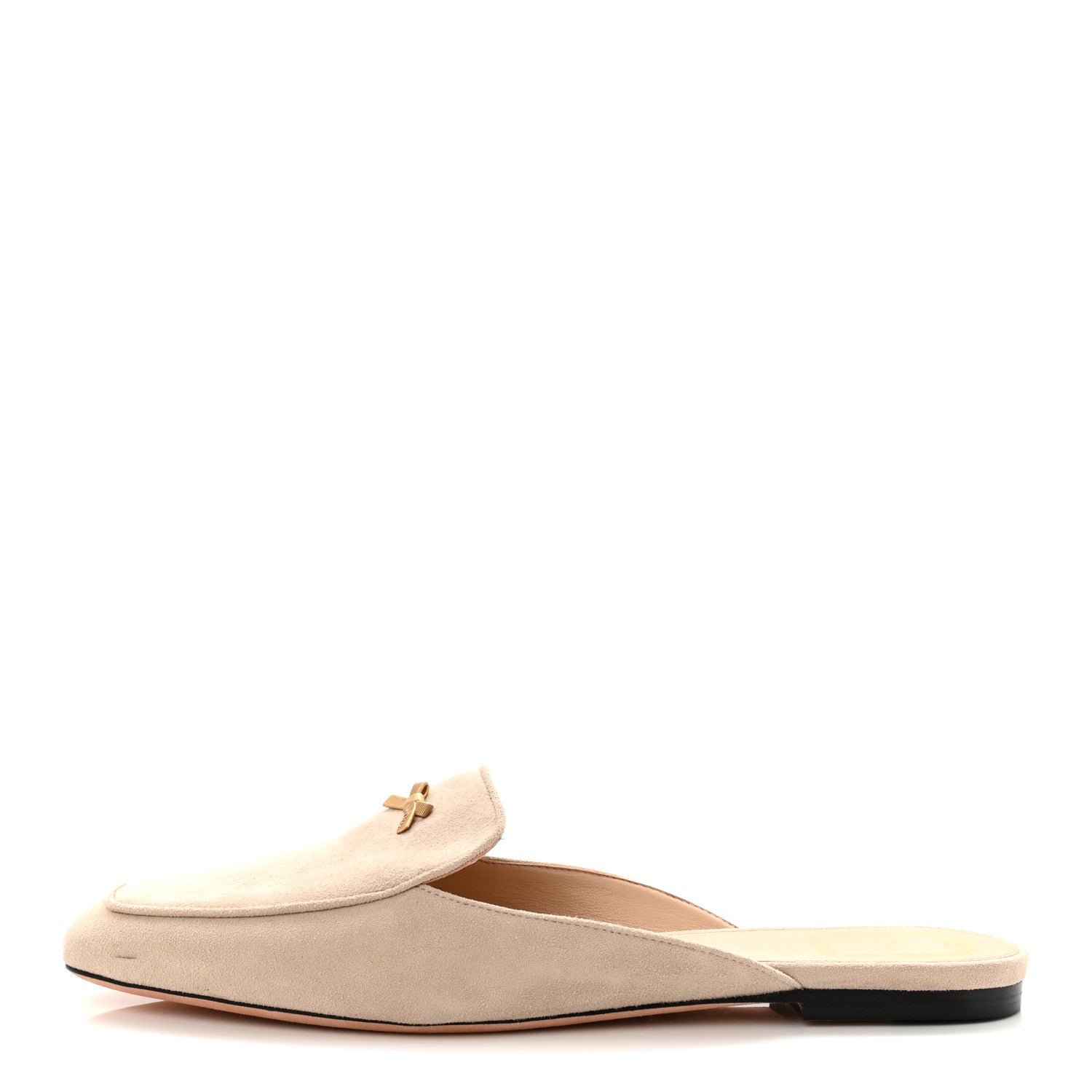 Christian Dior Suede Goatskin Baby Bow Mule 39 Rope Beige  display picture 1