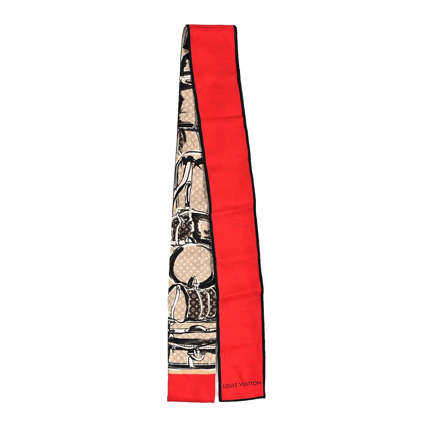 Silk Monogram Trunks Bandeau Brown