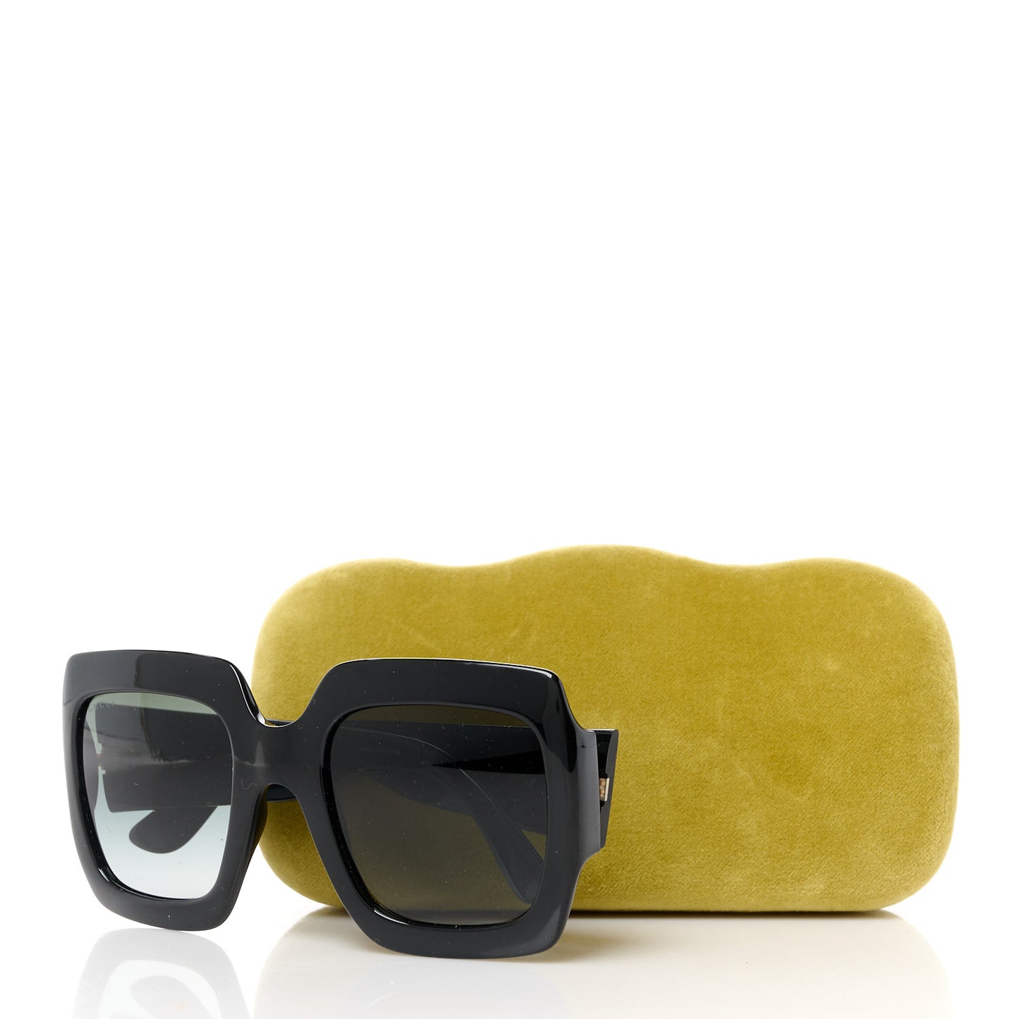 Acetate Square Frame Sunglasses GG0053S Black