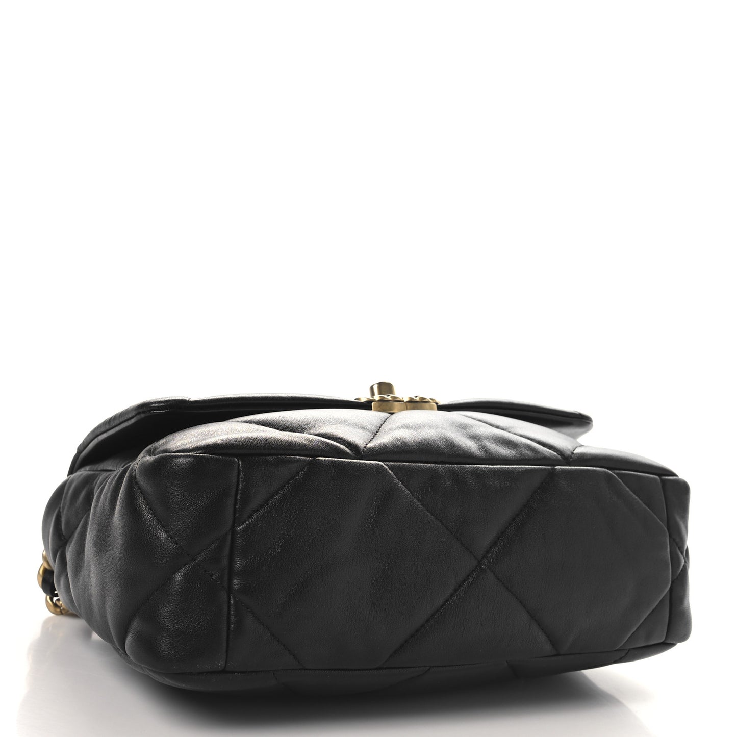 Lambskin Quilted Medium Chanel 19 Flap Black