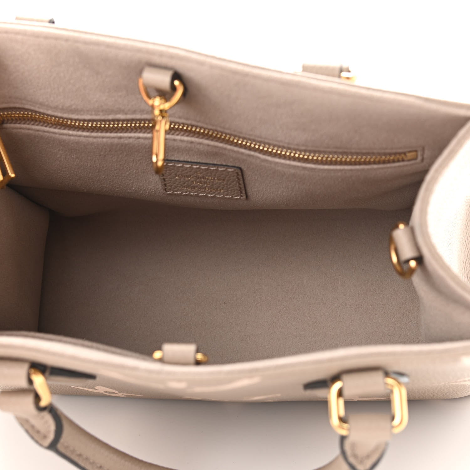 Louis Vuitton Empreinte Monogram Giant Onthego PM Tourterelle Creme 5 of 10