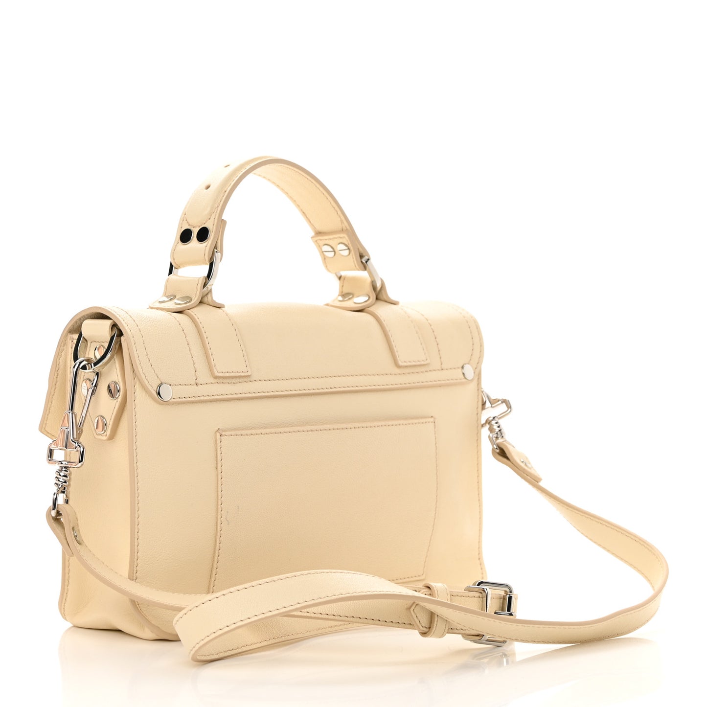 Lambskin Tiny PS1 Satchel Beige
