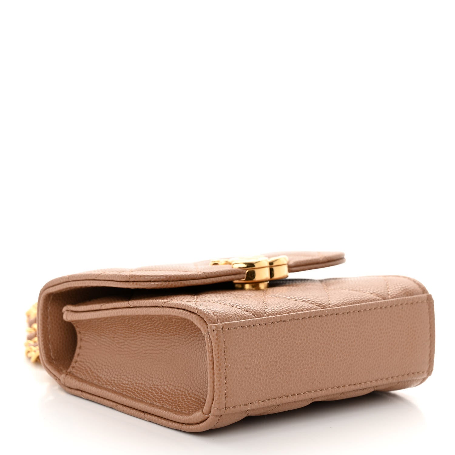 Chanel Caviar Quilted Coco First Clutch With Chain Beige 4 of 11