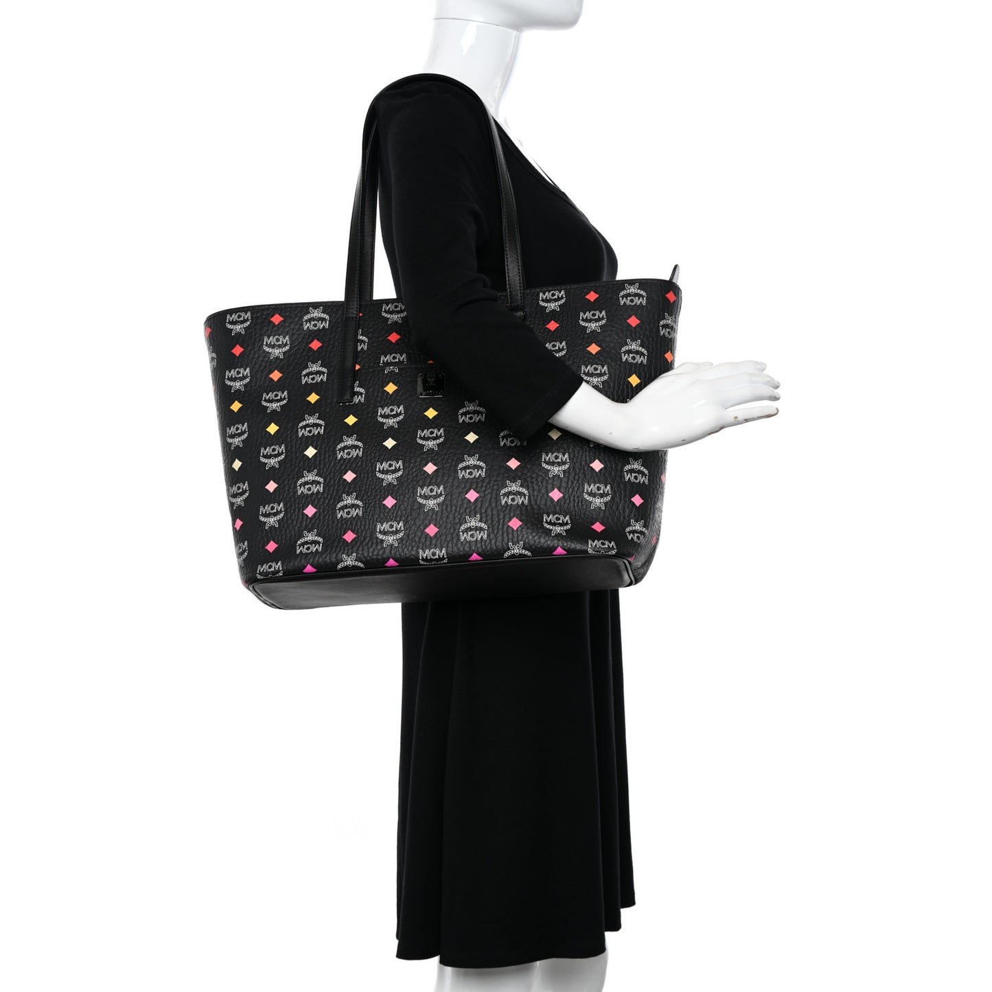 Visetos Spektrum Medium Anya Shopper Tote Black