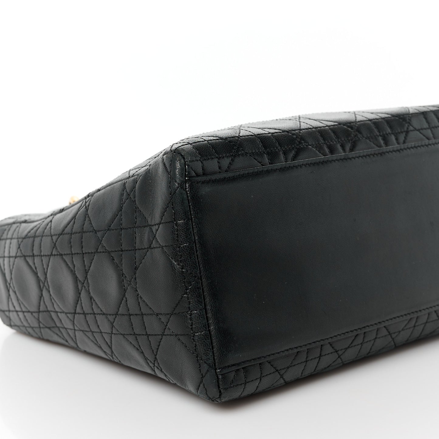 Lambskin Cannage Medium Lady Dior Black