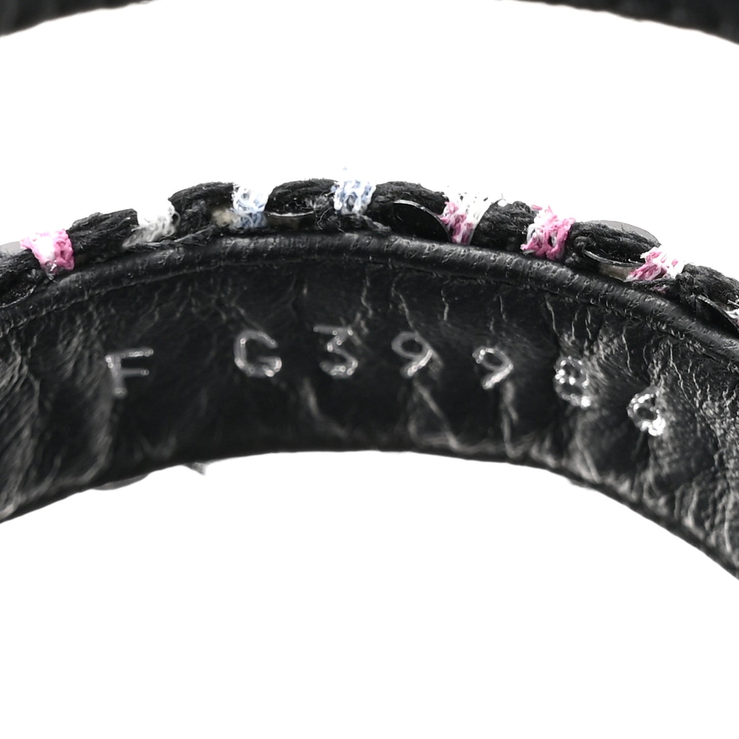 Glittered Tweed Lambskin Dad Sandals 39.5 Black White