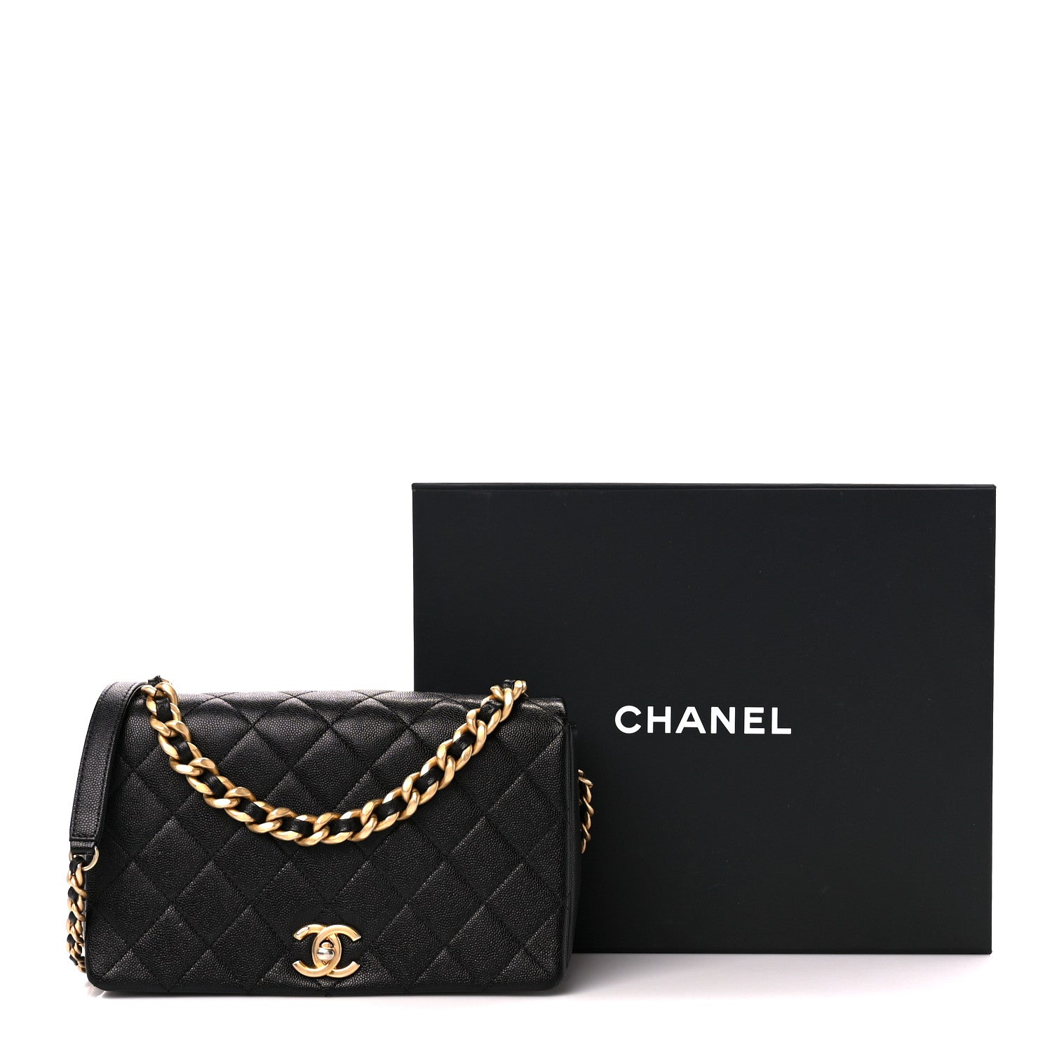 Chanel Caviar Quilted Medium Fashion Therapy Flap Bag Black 12 of 12