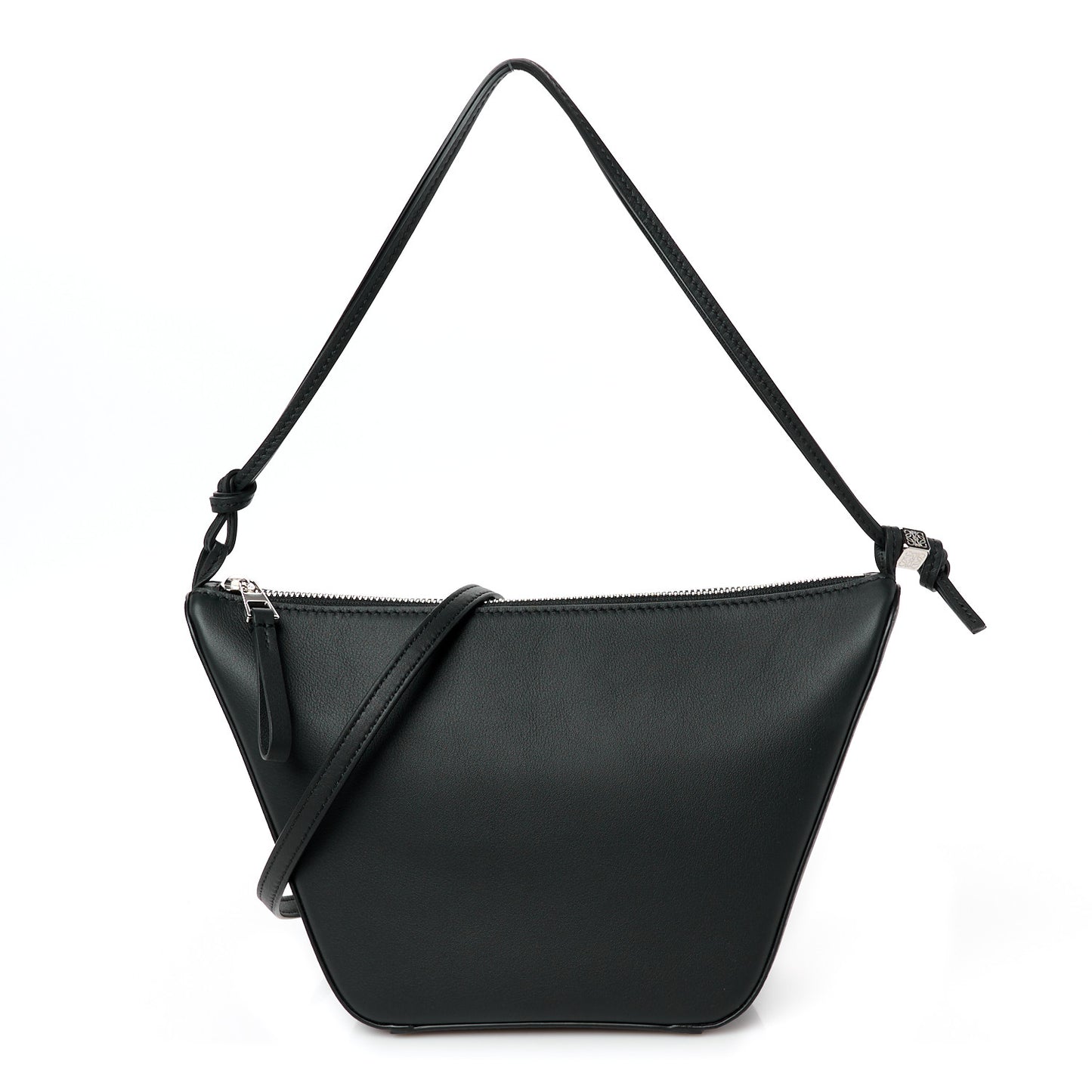 Calfskin Mini Hammock Hobo Black