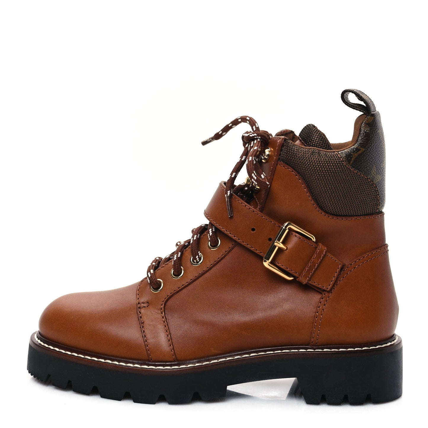 Calfskin Territory Ranger Combat Boots 36.5 Cognac