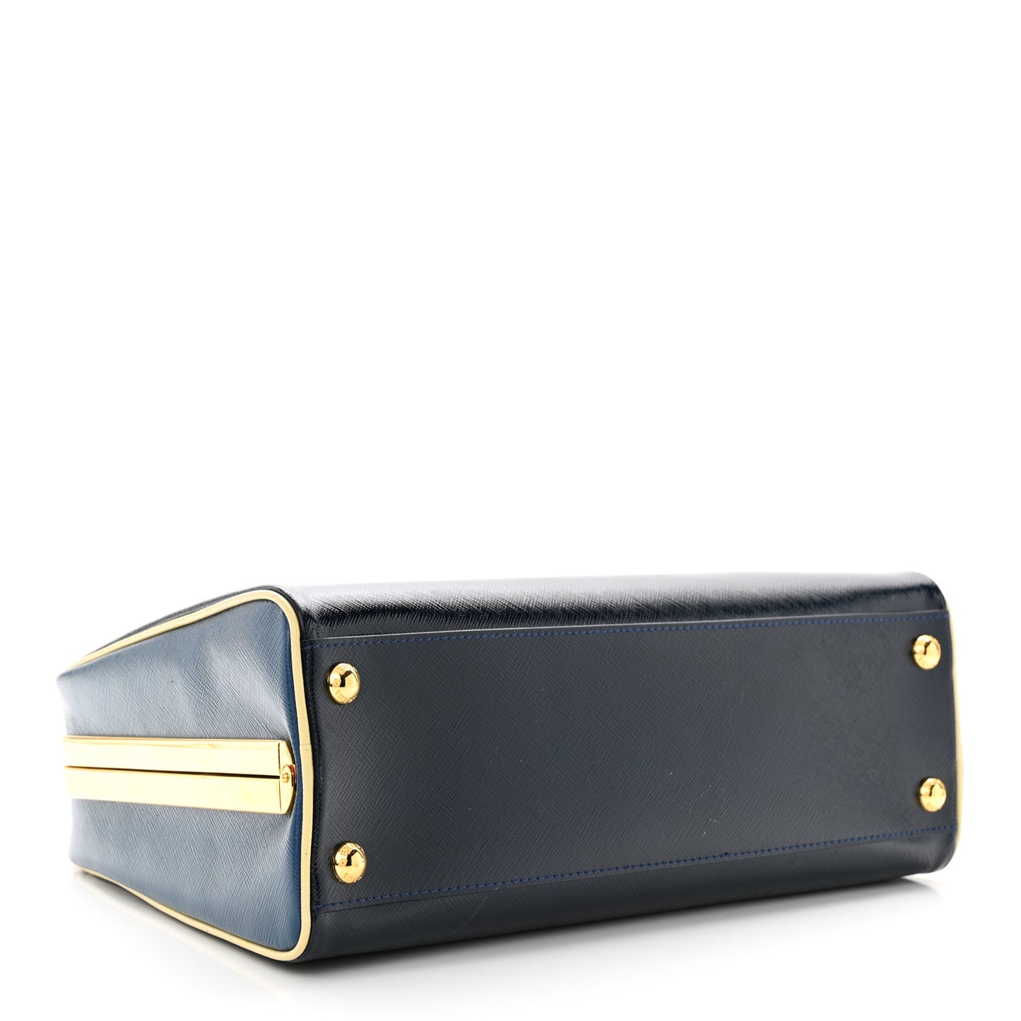 Saffiano Vernice Pyramid Bag Black Bluette