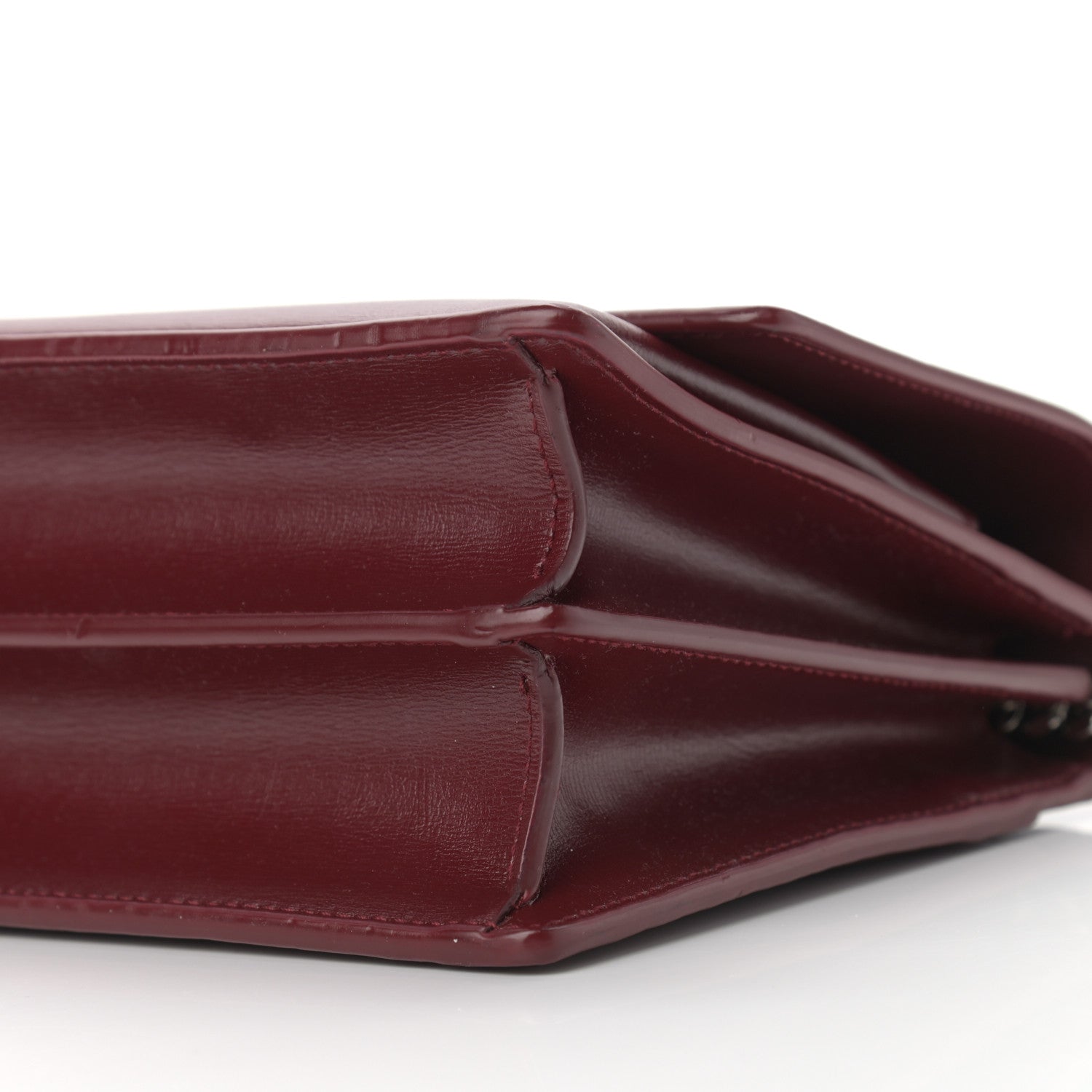 Saint Laurent Calfskin Medium Monogram Sunset Pallisandre 10 of 11
