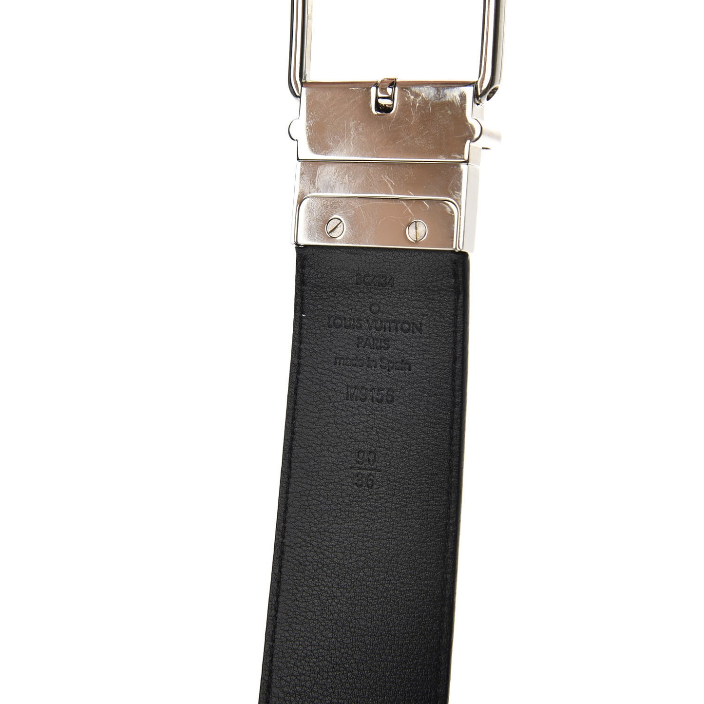 Damier Graphite Calfskin Belt 90 36 Black