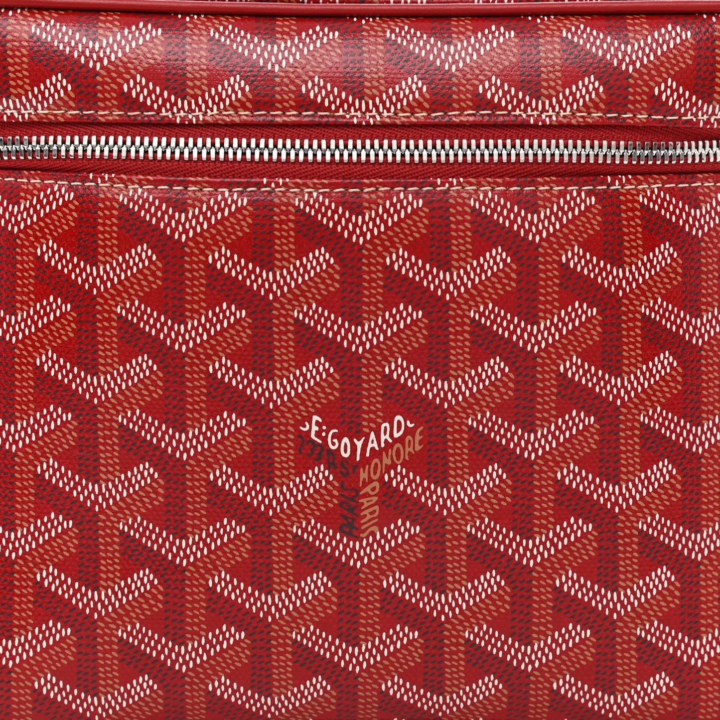 Goyardine Muse Vanity Case Red
