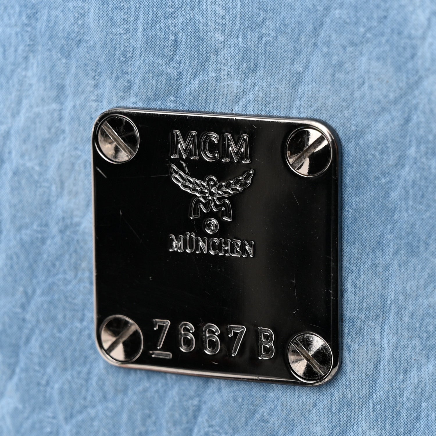 MCM Visetos Side Stud Mini Stark Backpack Blue 8 of 28