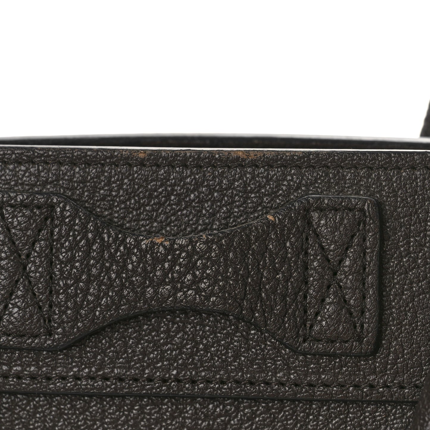 Goatskin Micro Luggage Dark Taupe