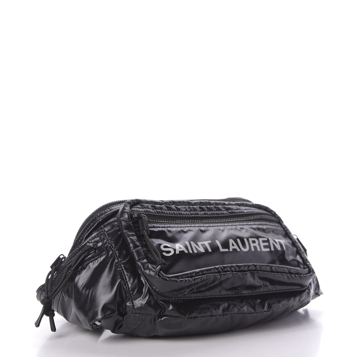 Nylon Logo Ripstop Body Belt Bag Black