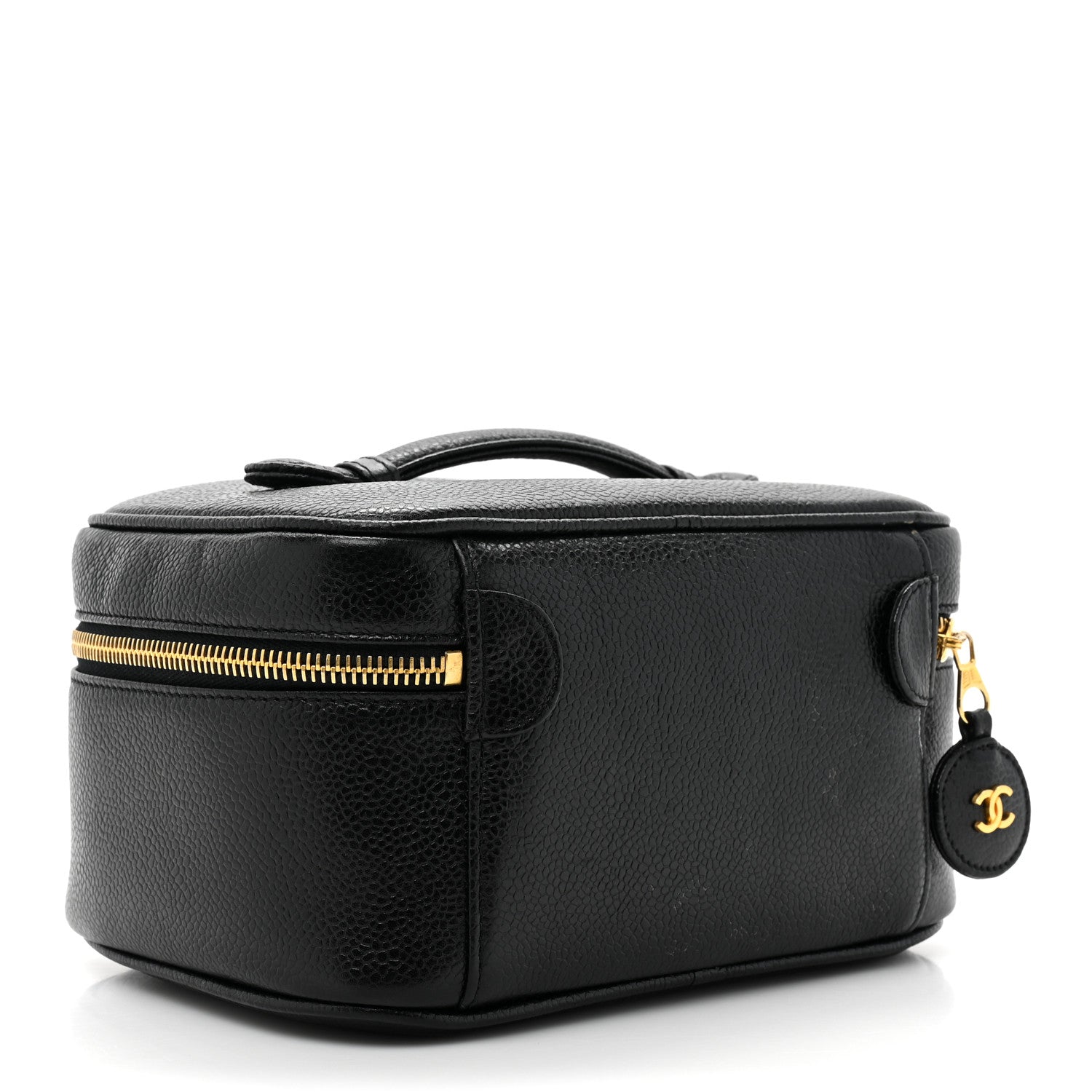 Chanel Caviar Vanity Cosmetic Case Black 3 of 9