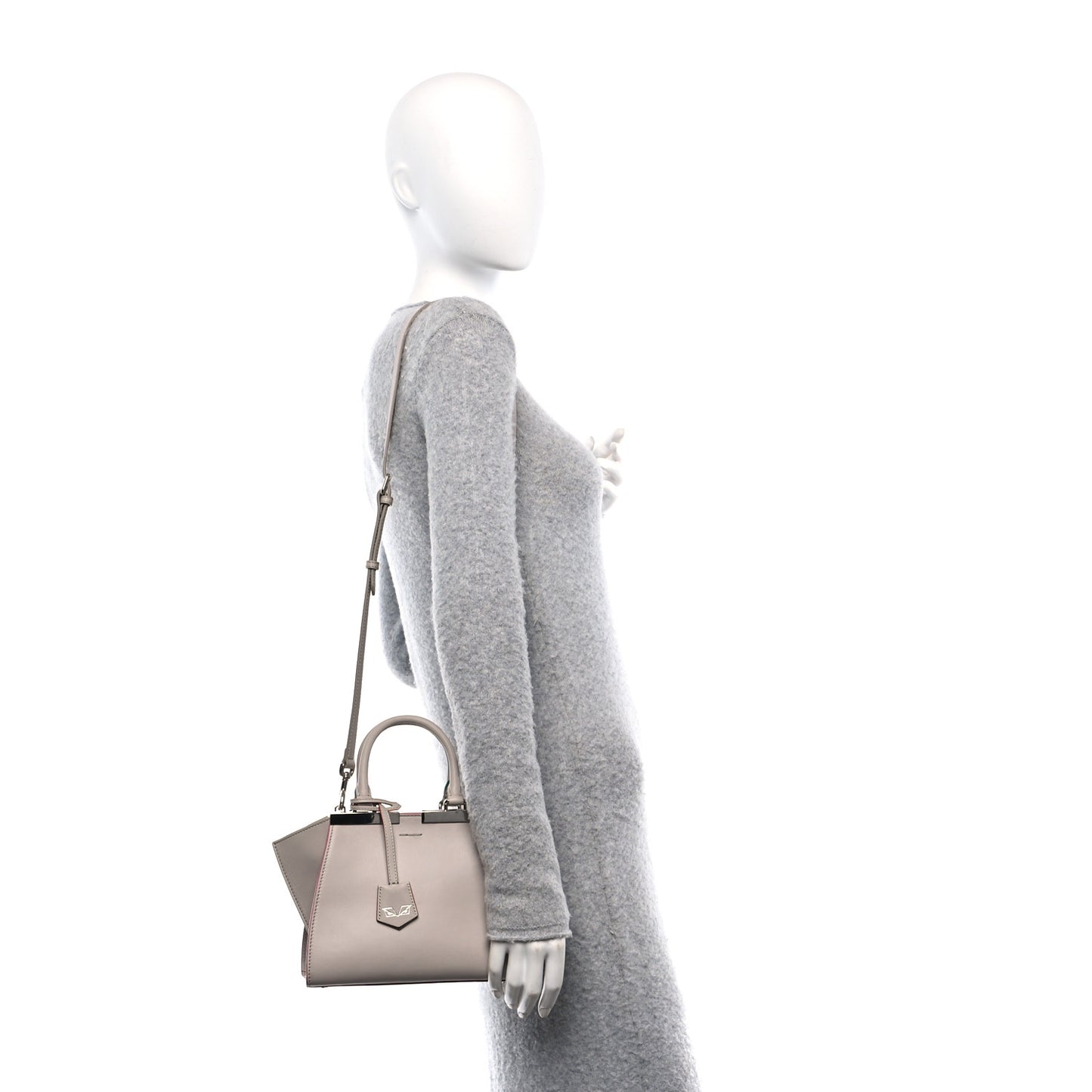 Vitello Dolce Mini 3Jours Tote Grigio Polvere
