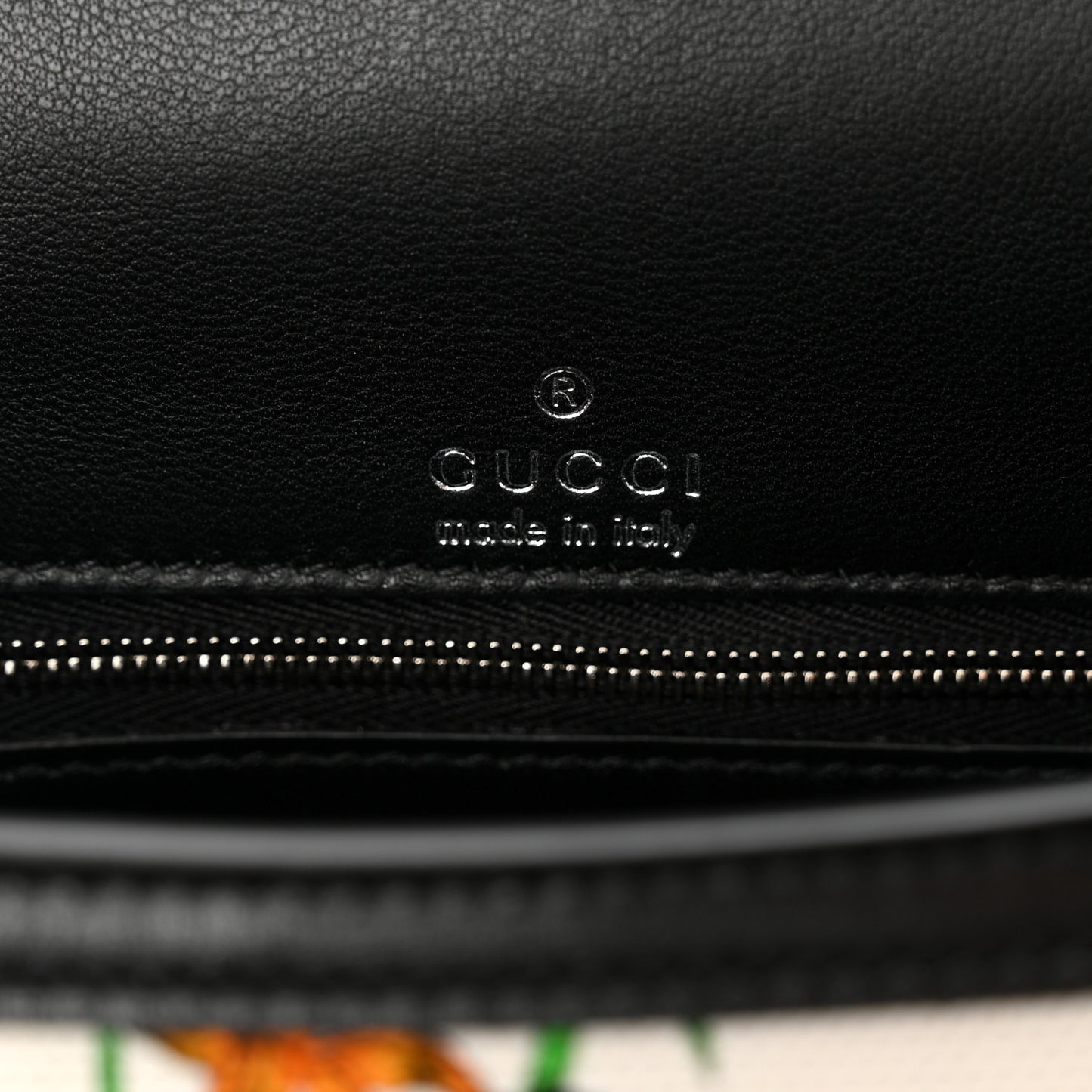 X GUCCI Canvas Boarded Plutone Calfskin Flora Logo Print Small Hourglass Top Handle Bag White Multicolor Black