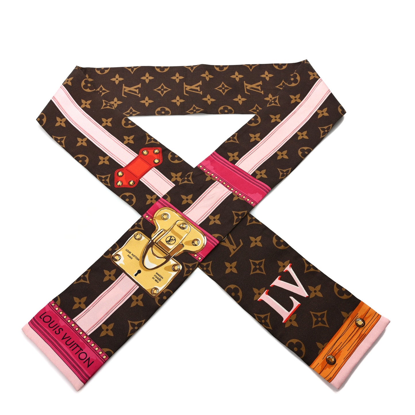 Silk Monogram Summer Trunks Bandeau Brown