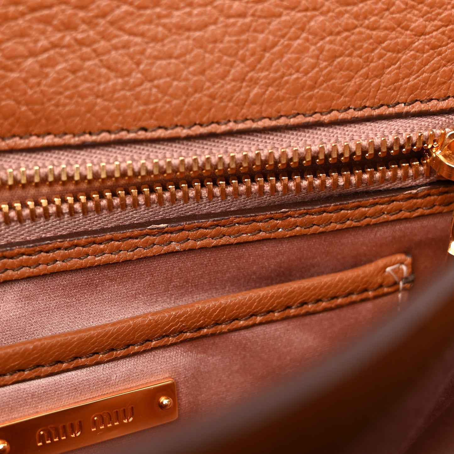 Goatskin Madras Shoulder Bag Cuoio