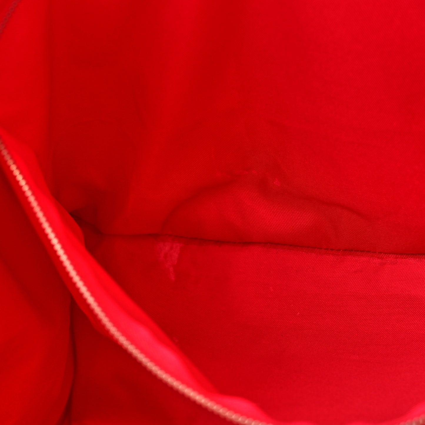 Vegan Leather Large Shopping Bag Red