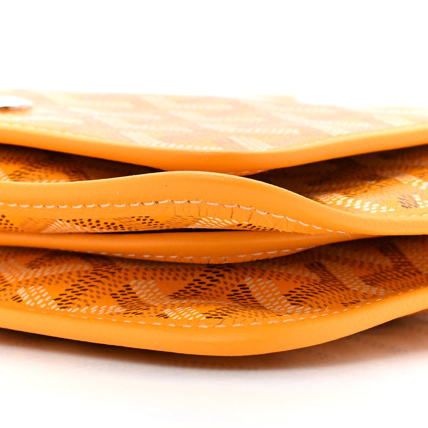 Goyard Goyardine Plumet Wallet Clutch Yellow 8 of 9