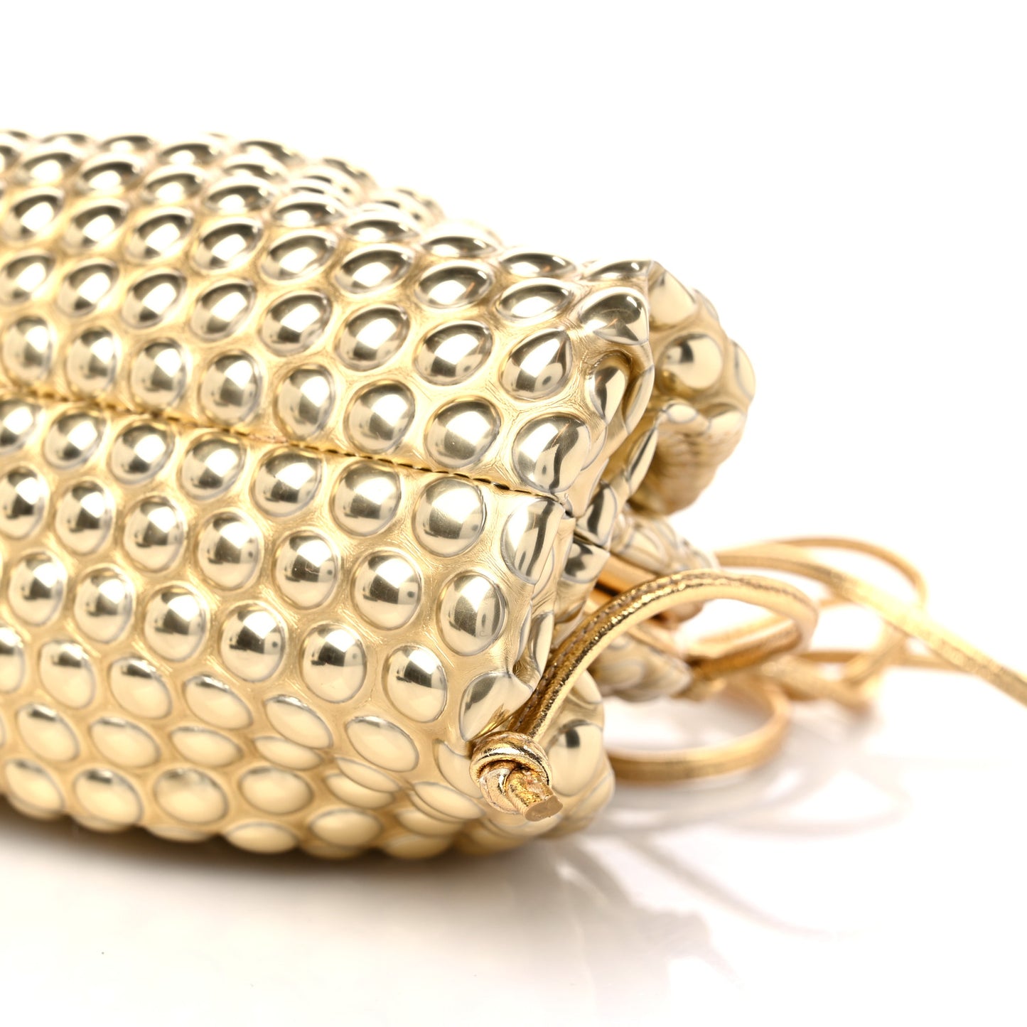 Metallic Fabric Bubble Wrap The Mini Pouch Gold