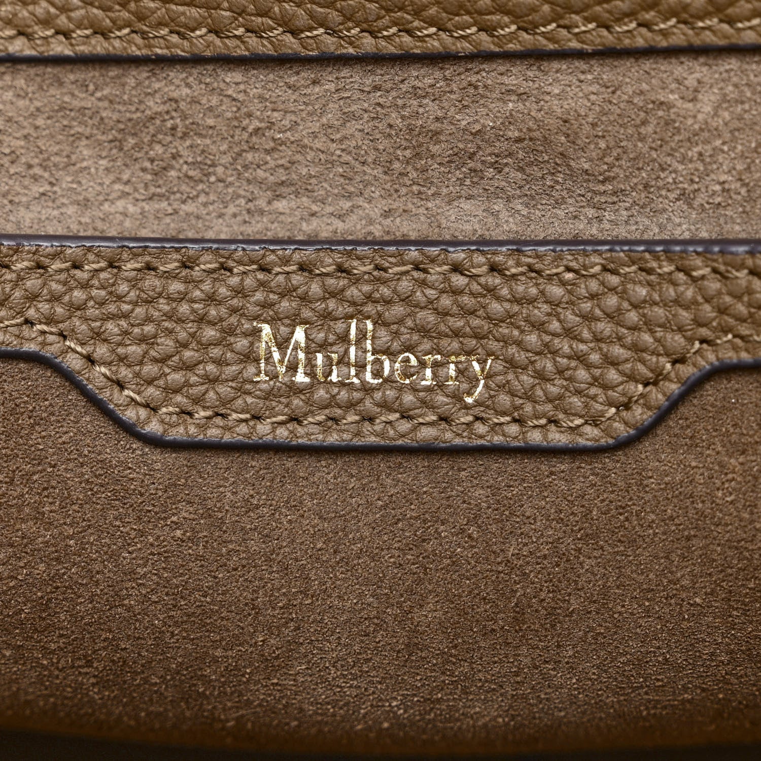 Mulberry Silky Calfskin Medium Leighton Solid Grey 6 of 17