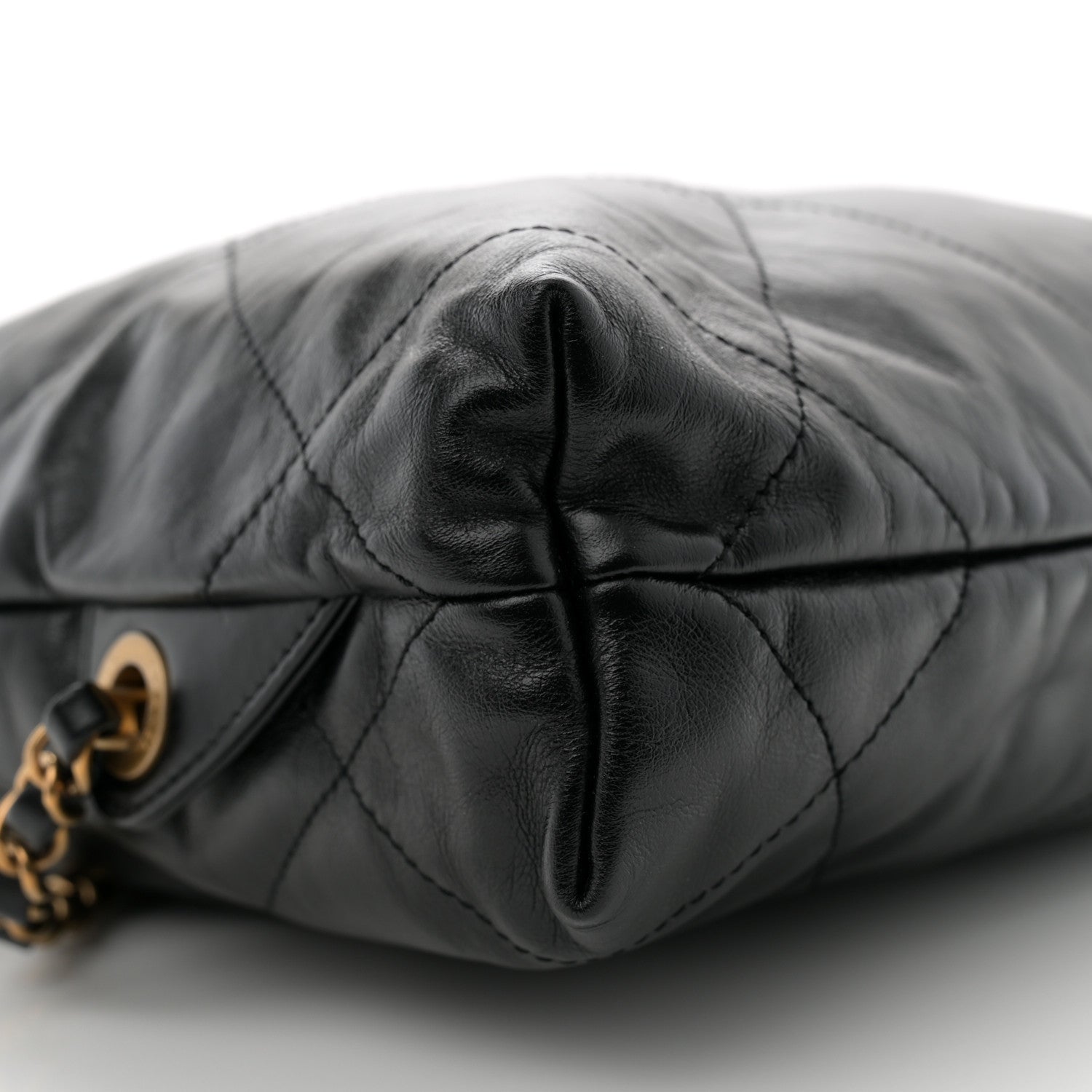 Chanel Shiny Calfskin Quilted Chanel 22 Backpack Black 9 of 10