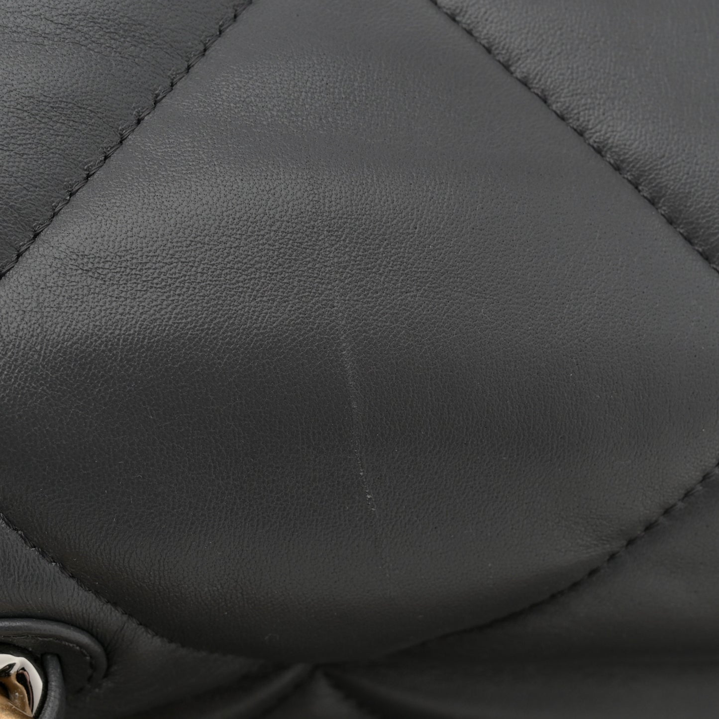 Goatskin Quilted Large Chanel 19 Flap Dark Grey