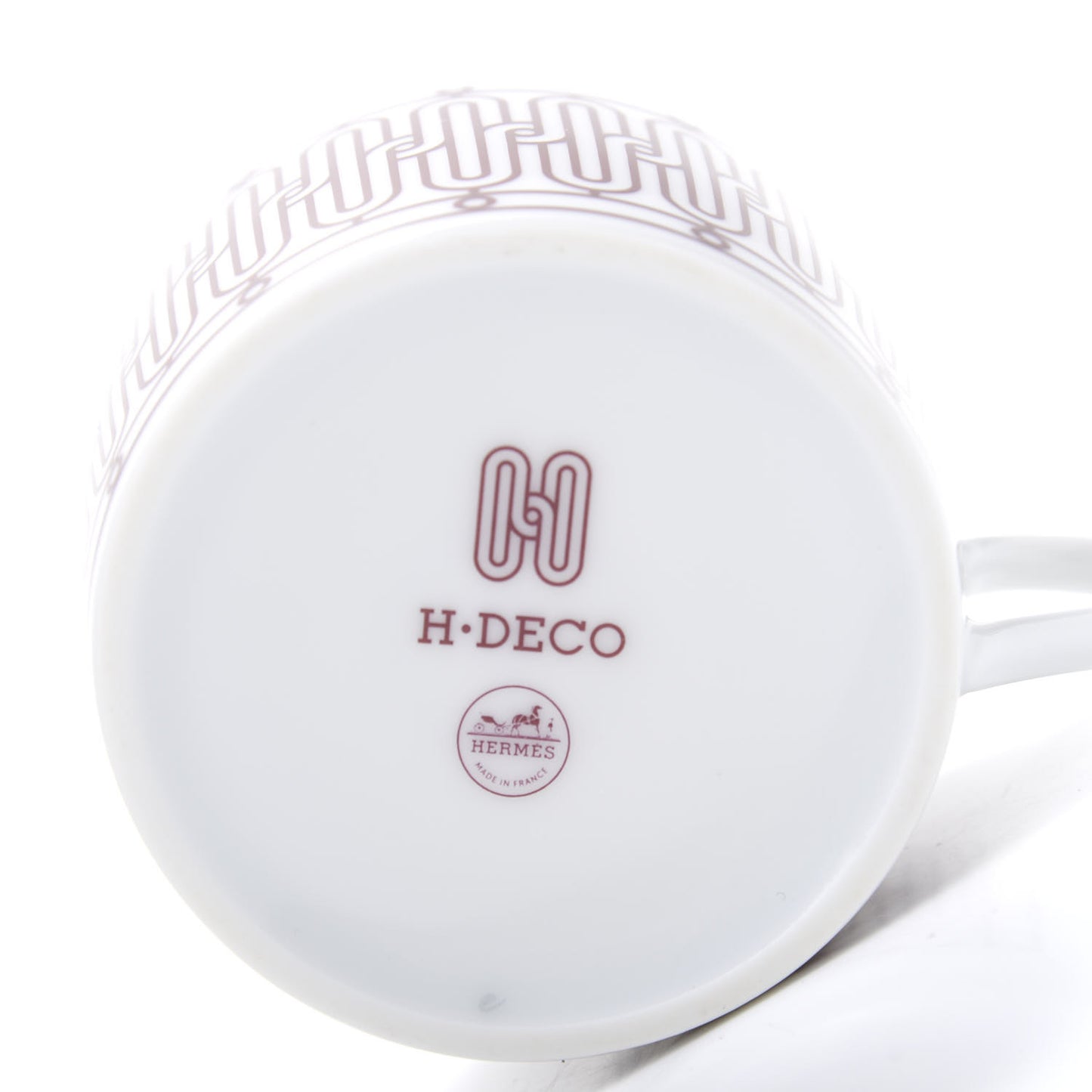 Porcelain H Deco Tea Set Rouge