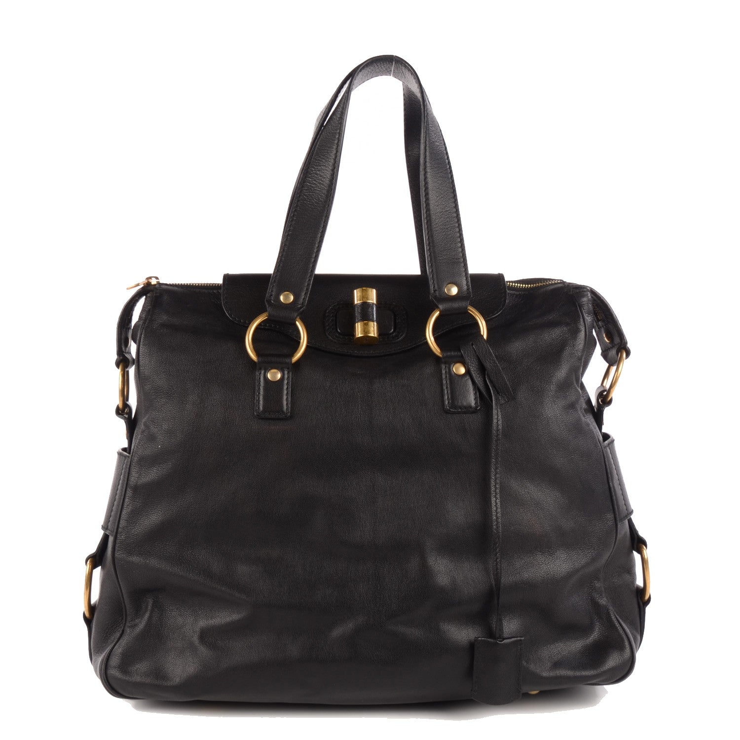 Saint Laurent Goatskin Large Rive Gauche Black 115979 – FASHIONPHILE