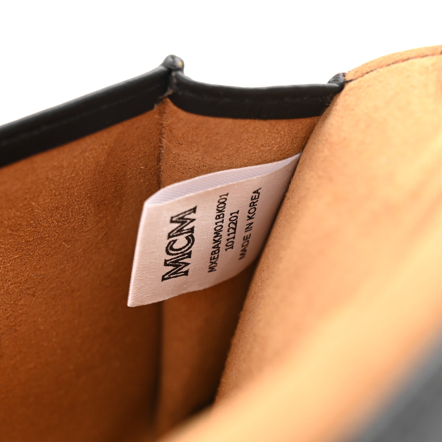 Calfskin Ottomar Klara Tri Fold Phone Wallet On Strap Black