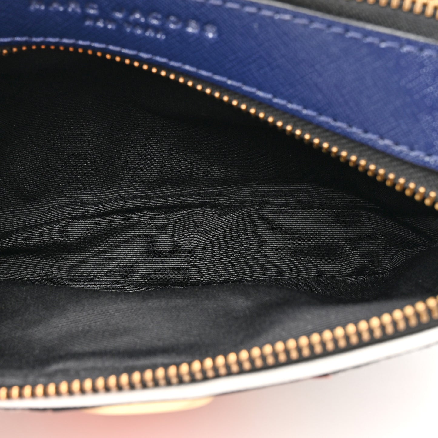 Glitter Calfskin Snake Embossed Snapshot Camera Bag Navy Silver Red