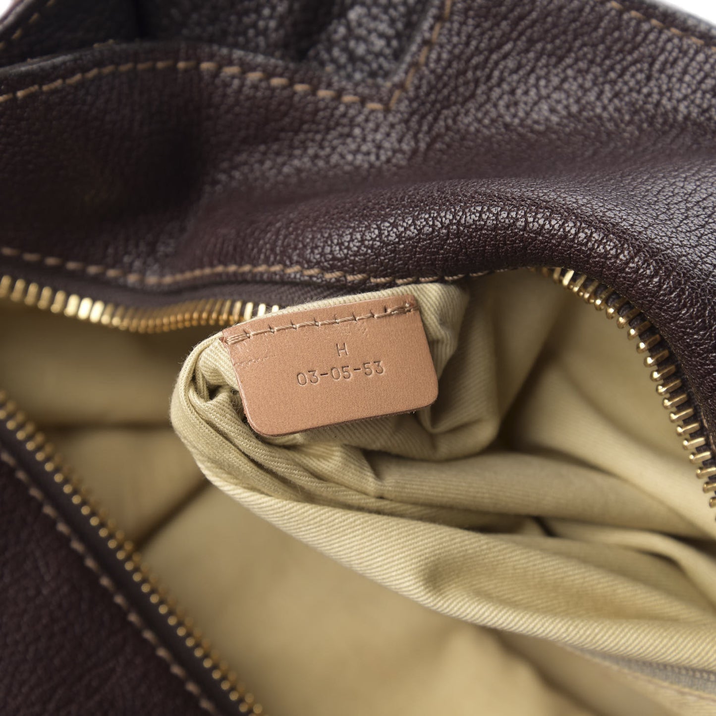 Calfskin Satchel Brown