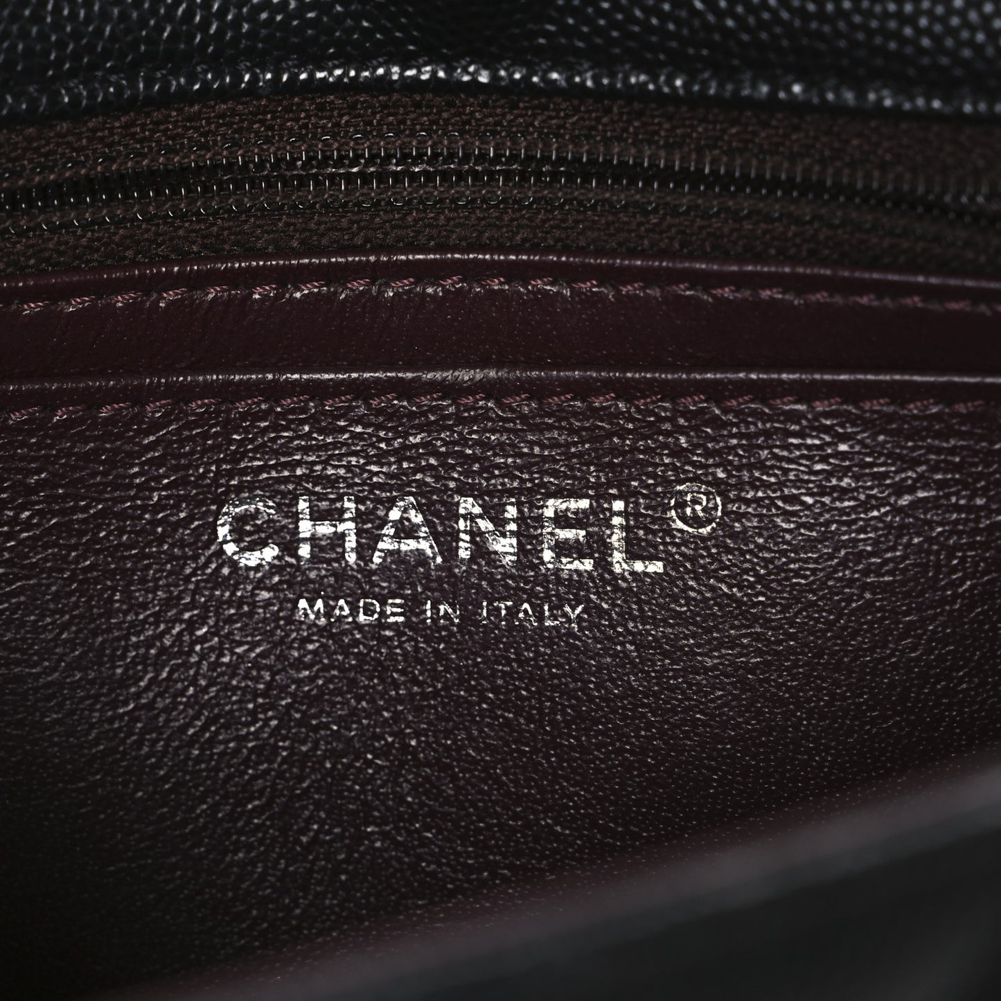 Caviar Quilted Mini Rectangular Flap Black