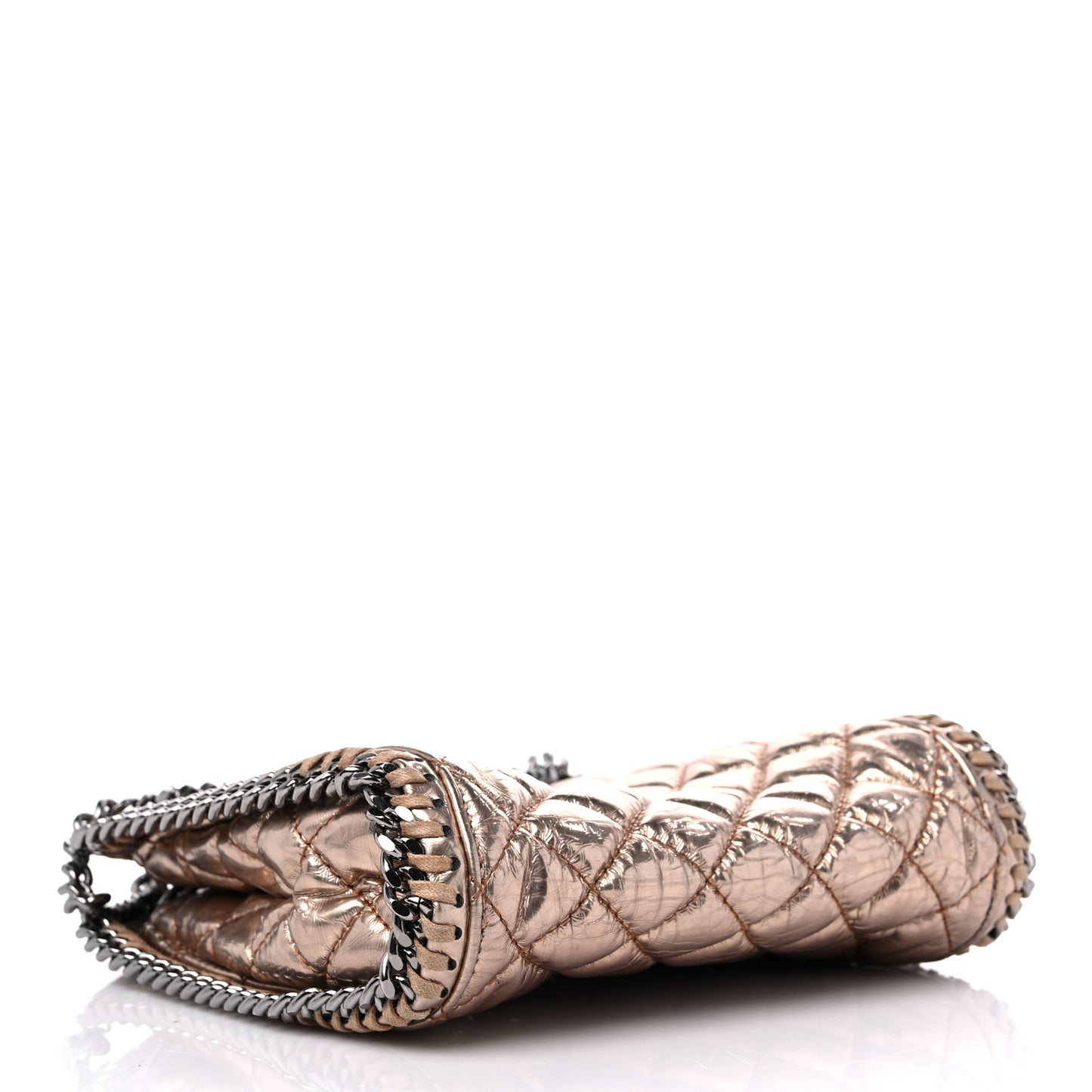 Metallic Eco Alter Quilted Mini Falabella Tote Copper