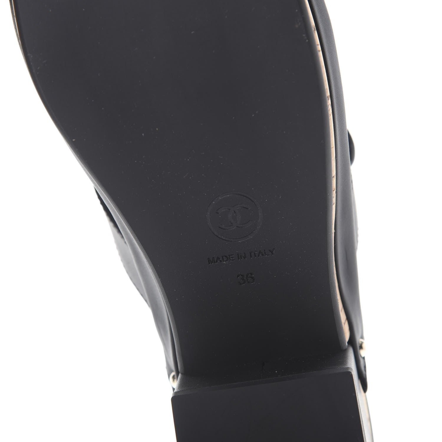 Chanel Calfskin CC Turn Lock Clogs 36 Black 6 of 9